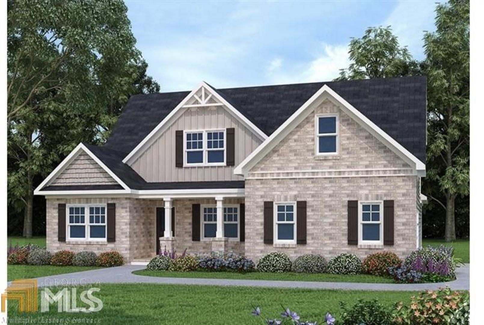 Brightwood on the Lake is a serene community surrounded by nature's beauty and natural Lake. Home is walking Distance to the calming lake for fishing, walking or relaxing.The Oliver is a NEW 5 bedroom, 3 bath home with the master suite AND in-law suite on the main. The master bedroom includes two closets and a spa-inspired bathroom with separate tub and shower. This spacious home features a large, open kitchen with island and breakfast area that opens to the family room. Other highlights of this plan include the formal dining, an oversized covered patio with outdoor fireplace, Cove crown moulding and much more! Under contruction! Sample elevation shown. STOCK PHOTOS