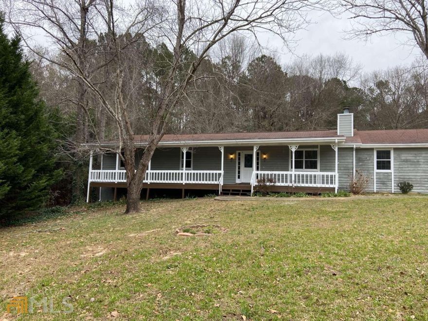 Ranch home with 4 bedrooms and 2 bathrooms. New carpet and fresh paint. Spacious front porch and rear ramp for wheelchair access. Main bathroom is handicap accessible. Home is in a cul-de-sac and on level .91 acres. Plenty of room for RV parking. USDA address eligibility confirmed.