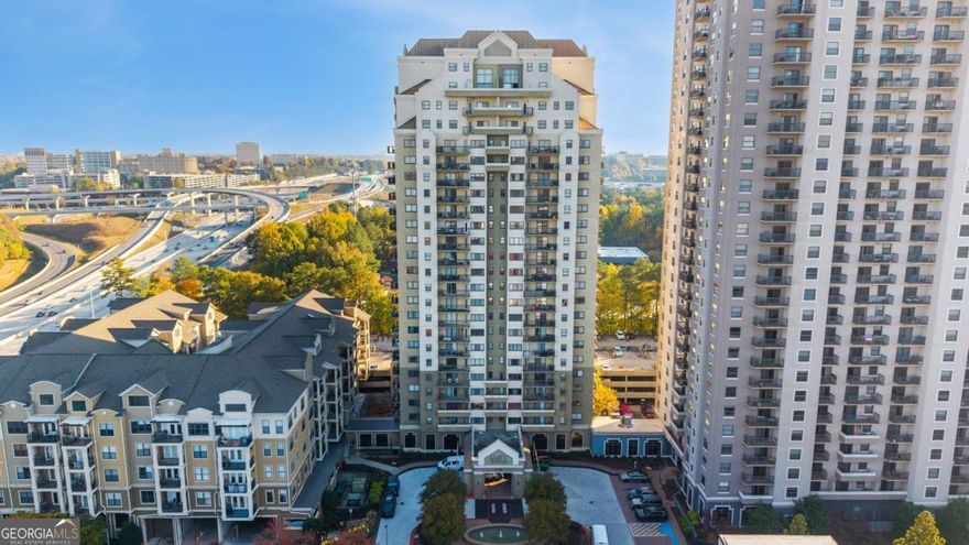 This Sandy Springs condo has a 2.75% Assumable FHA loan and Location! Location! Location! That makes this gem the perfect buy!! This sleek and efficient open-concept 1-bedroom, 1 bath condo offers thoughtfully designed living space-ideal for the on-the-go professional or first-time buyer. The natural lighting makes this unit inviting while watching the beautiful sunset views from your private balcony with a direct view of the Soccer, Basketball, Tennis and Pickleball courts which are within walking distance and direct access to Hammond Park being adjacent to the community. Water and sewer are included in the HOA fees and this unit comes with an assigned parking space as well as a storage unit. Park Towers delivers true resort-style living with 24-hour concierge service, a sparkling outdoor pool and hot tub, state-of-the-art fitness center with access to a second fitness center, tennis courts, business center, and secure gated parking. Residents also enjoy on-site conveniences like an on-site dry cleaner, convenience store, and is a pet friendly community with a designated gated dog park. This prime location is minutes from Downtown Sandy Springs, Whole Foods, Perimeter Mall with shopping, dining, and entertainment options at your doorstep. Enjoy easy access to public transit with MARTA bus and train stations within walking distance. Ask me about our preferred lender who can offer 100% financing with ZERO down payment, a lender credit, and seller paid closing costs to get into this home with minimal funds!