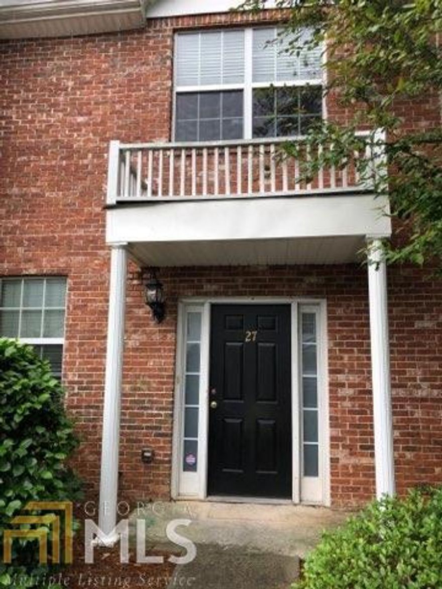 Great Potential in the center of everything! Close to shopping, eateries and entertainment. Home features a covered patio and sunroom with 2 large bedrooms that have their own private bathroom and a half bath downstairs for guest. Monthly HOA fee of $185.00-which is the $2220.00 total The property features access to a pool and exercise facility, as well as water/sewage and trash services included in the HOA fee.