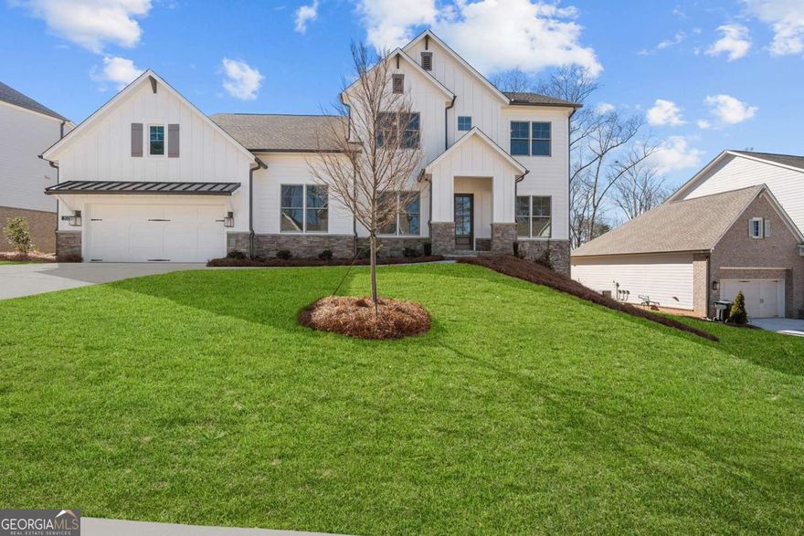 Discover the perfect blend of luxury and comfort tailored for the discerning buyer in this exquisite home. Enjoy abundant natural light streaming through 12 sliding glass doors, creating a bright and inviting atmosphere. The double oven with built-in microwave makes meal preparation a breeze, while the two covered extended rear decks offer a peaceful retreat for relaxation and outdoor gatherings. Find solace in the enclosed study with French doors, providing a quiet space for work or hobbies. The owner's retreat features a super shower for ultimate relaxation. The unfinished basement allows for customization to suit your needs and preferences. The chef's kitchen equipped with a 36C 5-burner cooktop, smart built-in convection double wall oven, pyramid chimney vent hood, and GE cafe beverage center in the butler's pantry. The oversized island is perfect for meal preparation and casual dining. Additional features include a dedicated dining room, breakfast nook, and elegant stone exterior. Embrace the lifestyle you deserve - tours by appointment!  schedule a showing today and make this exceptional home yours.