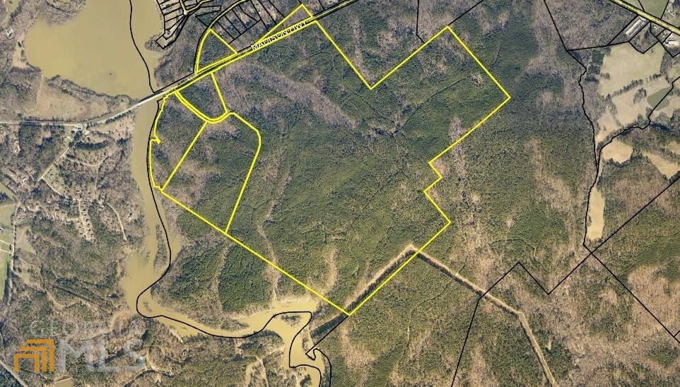 Located on Hwy 278 between Madison and Greensboro with frontage on Lake Oconee. This 530 +/- acre tract has a great interior road system, timber value mostly pine with some hardwood, rolling to sloped terrain. Huge potential for a interior residential development with common and private lake access. This location also provides access to Interstate 20, shopping and dining in Madison, as well as the multiple shopping and dining venues surrounding Lake Oconee. The largest contiguous parcel is located on the south side of Hwy 278 with 2 smaller parcels on the north side.