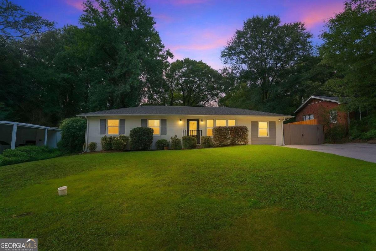 Welcome to 2710 Dresden Drive in the heart of Chamblee! This fully renovated 4-bedroom, 2-bath ranch blends modern style with timeless charm. The open-concept layout flows seamlessly from the spacious living room to the dining area and chef's kitchen, featuring quartz countertops, custom cabinets, and stainless steel appliances. Updates include a newer roof and water heater, hardwood floors, plumbing, fresh interior and exterior paint, and a large bonus room for work or play. Enjoy outdoor living with a covered patio, fenced private backyard, and storage shed-perfect for gatherings, gardening, or relaxing. Located minutes from Dresden Park, Keswick Park, Murphey Candler Park, shopping, dining, and entertainment. Quick access to I-85, I-285, and nearby MARTA stations ensures an easy commute to Atlanta and beyond. Move-in ready and filled with upgrades-don't miss your chance to own this Chamblee gem!
