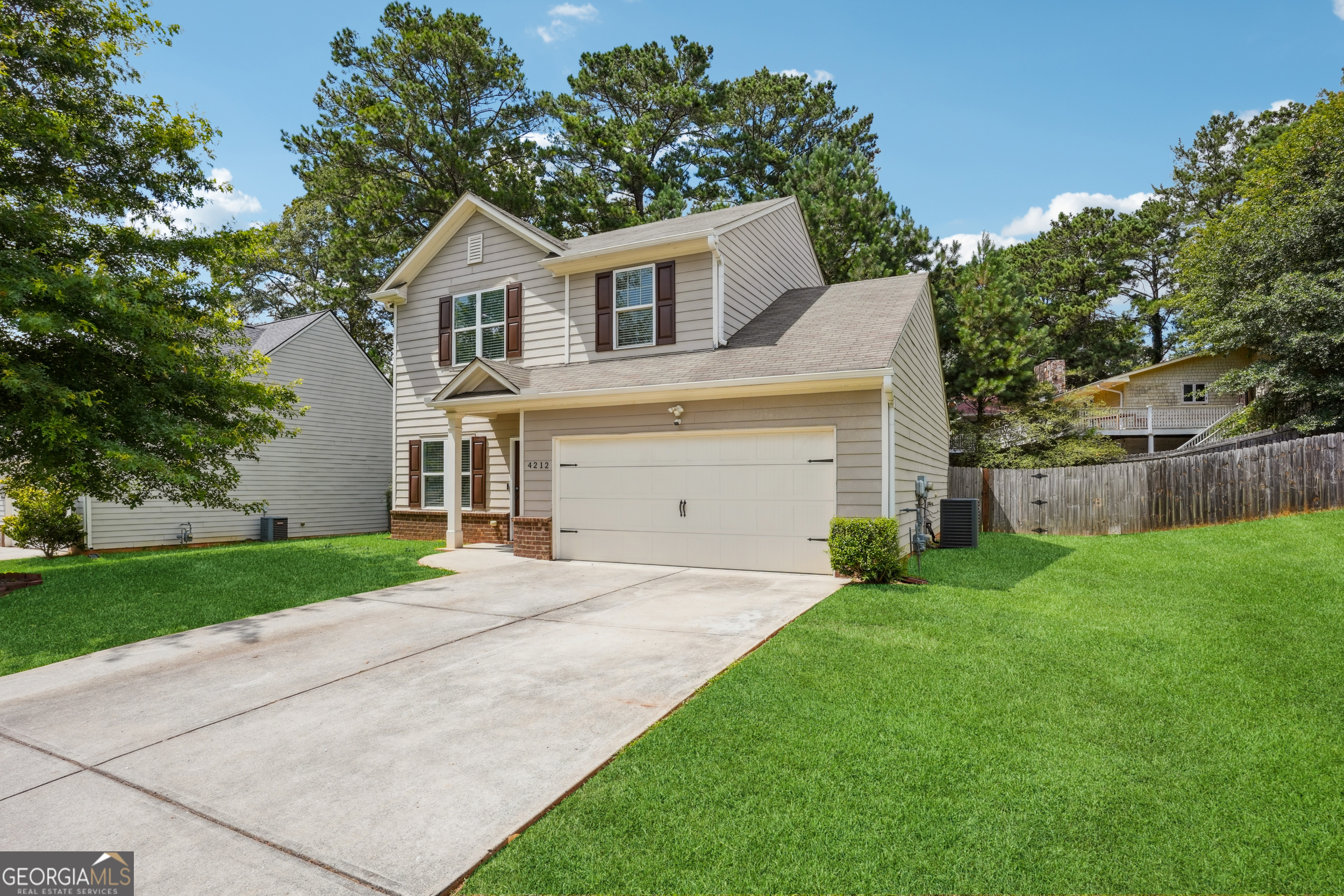 Welcome to your perfect home located in Semaphore Crossing . Home including garage has been freshly painted. New updates are enlarged kitchen island that sits 6 or more. Central Heating and Air conditioner unit is one year old and Hot water tank is 2 years old. This inviting 3 bed 2.5 bath home boasts an open floor plan that is perfect for entertainment. The hardwood floors throughout the home adds a touch of elegance. The main level is equipped with an extra family room, half bath, two car garage, a kitchen with an island. The upper level includes three bedrooms, two full baths and a laundry room. The backyard is an ideal place for the whole family to gather for outdoor activities.