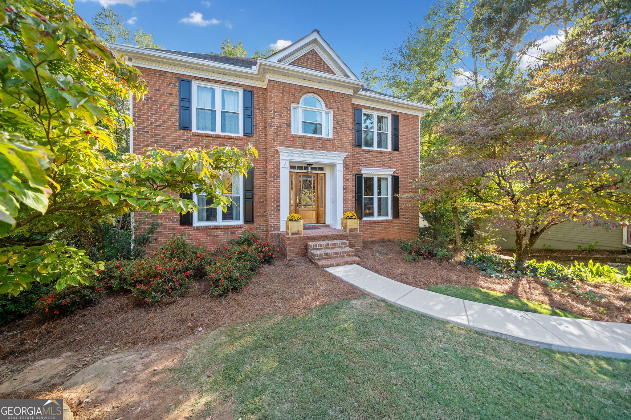 Brookstone Country Club Beauty! This IMMACULATE, open, light filled home is situated on a beautifully landscaped, tree lined cul-de-sac road in the Harrison High School District.  The main floor boasts a large office and separate dining room perfect for entertaining large gatherings and the kitchen is...well, it is just EVERYTHING!! It exudes the elegance, charm and function typically found in much higher priced homes & has been custom created by the homeowner herself, who happens to be a designer. The family room is oversized and cozy, showcasing a raised hearth, wood burning fireplace flanked by bookshelves overlooking the fabulous screened in porch. All four oversized bedrooms can be found upstairs including both full baths that have been updated to perfection!!     Both full interior and exterior of this home has recently been painted, driveway and front walkway have just been repaved, all new windows installed throughout, and new back stairs have been built leading from the screened in porch to the beautiful and private backyard retreat.