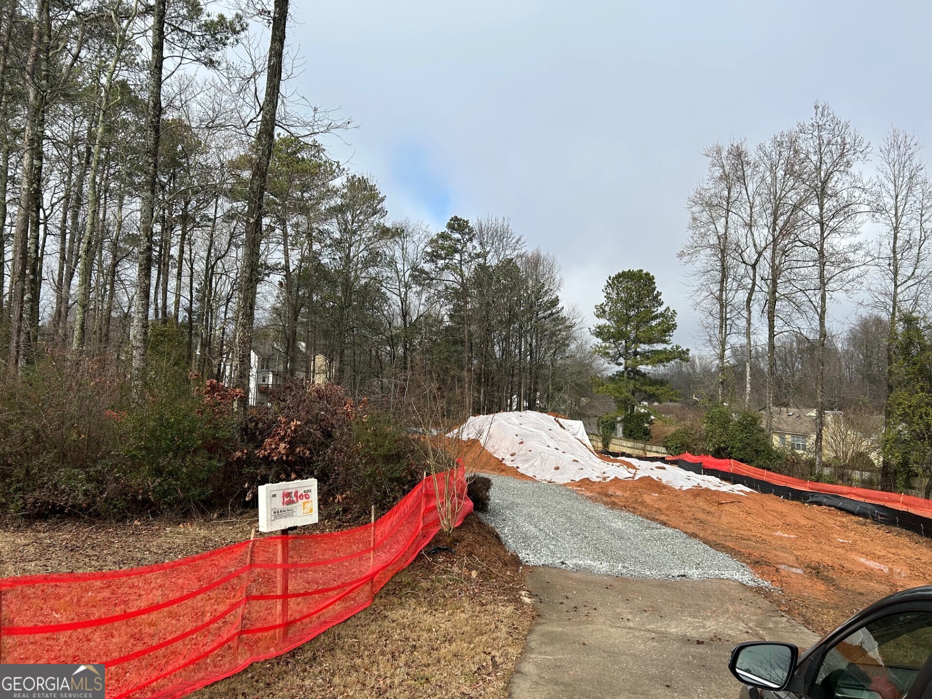 1.0 acre developed land. There was an old house which was demolished, and trees were cleared. Basement is excavated and ready for the new construction. Owner has pulled the LDP and building permits.