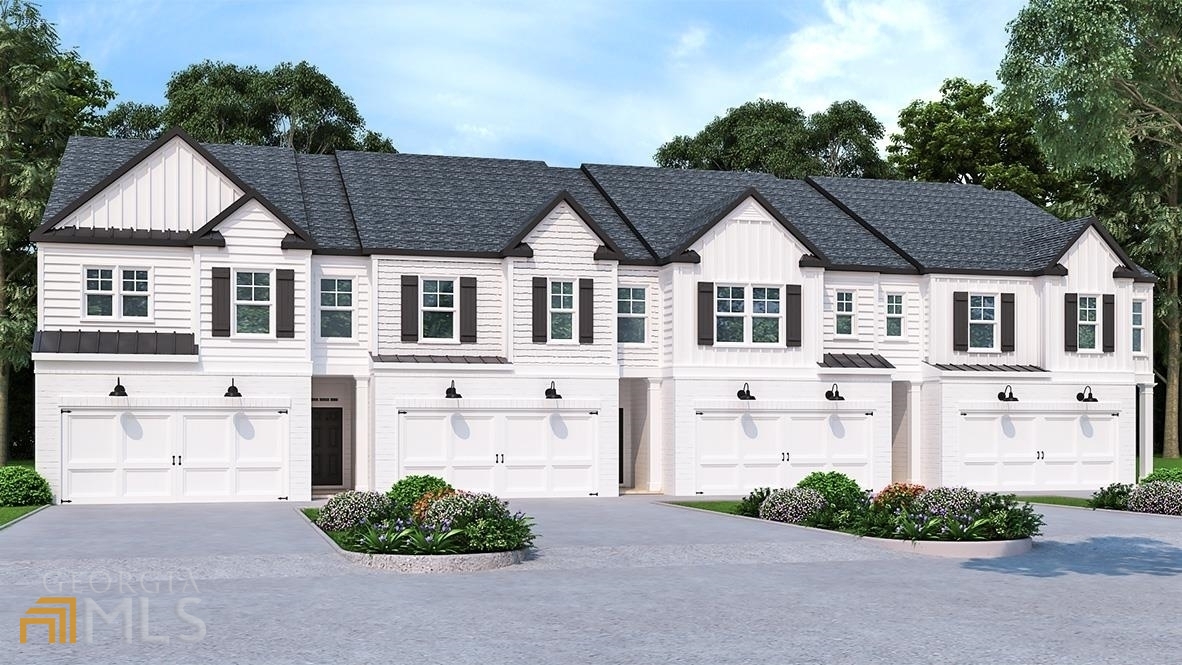 Located just minutes from Historic McDonough Square, Hampton Preserve is a Gated Community that's conveniently located to shopping and dining, as well as easy access to I-75. The Stratford plan is a three-bedroom townhome that features an open concept on the main level, with a spacious family room, casual dining, and island kitchen so everyone can gather around. The Cabinet color option is Gray. You will never be too far from home with Home Is Connected. Your new home is built with an industry-leading suite of smart home products that keep you connected with the people and places you value most. Upstairs offers a private bedroom suite with a spa-like bath and the secondary bedrooms include lots of closet space. Photos are used for illustrative purposes and do not depict the actual home.