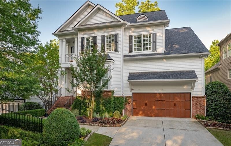 A thoughtfully upgraded and maintained home ideally located just minutes from the shops and restaurants of Vinings Jubilee. From its open-concept design to its state-of-the-art smart home features, this residence is built for effortless living and entertaining. The heart of the home is a chef's kitchen updated with premium finishes, seamlessly flowing into sunlit living spaces and out to a serene backyard retreat. A standout feature is the Michael Phelps-endorsed Master Spas Legend LSX 900 hot tub, a true luxury experience offering room for up to eight and designed with therapeutic performance in mind. It stays with the home and transforms the backyard into a spa-like escape. Inside, enjoy refined details like refinished hardwood floors, custom "his & hers" closet systems with integrated LED lighting, and a finished basement perfect for media, fitness, or hosting guests. Recent updates also include an architectural roof, upgraded HVAC systems, and enhanced landscaping with irrigation. The home is equipped with an advanced Ring smart security suite: 8 exterior and interior cameras, motion sensors, smart door locks, integrated smoke/CO alarms, and app-based mobile control. It also includes a 3-zone Ecobee HVAC system, Rachio smart irrigation, MyQ garage access with Amazon Key capability, and whole-house fiber optic internet with backup ethernet/cable infrastructure-every modern convenience is at your fingertips. Whether you're looking for a peaceful family home or a fully connected retreat close to everything this home delivers on every level.