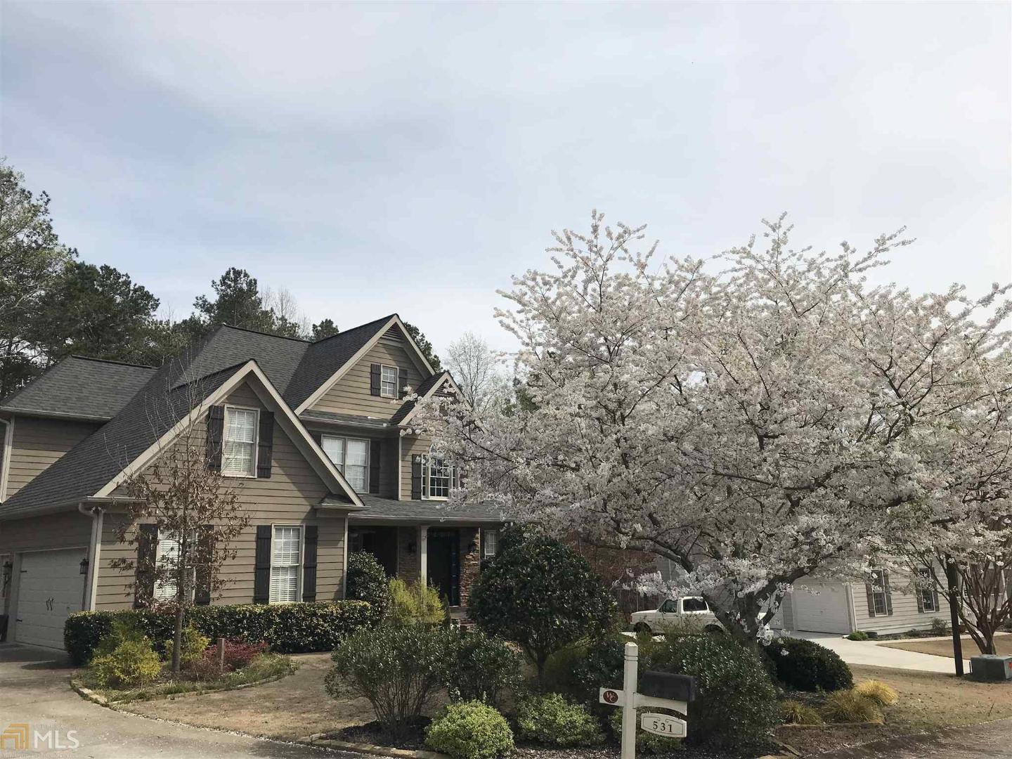 Upgrades galore! Well cared for home in desirable neighborhood and move inready! Newer roof, HVAC systems, numerous updates throughout. Master on main with additional bedroom and full bath on main. Full finished basement with full bath and bar. Great backyard with screen porch, pool, fire pit and storage shed. Minutes away from downtown Woodstock.