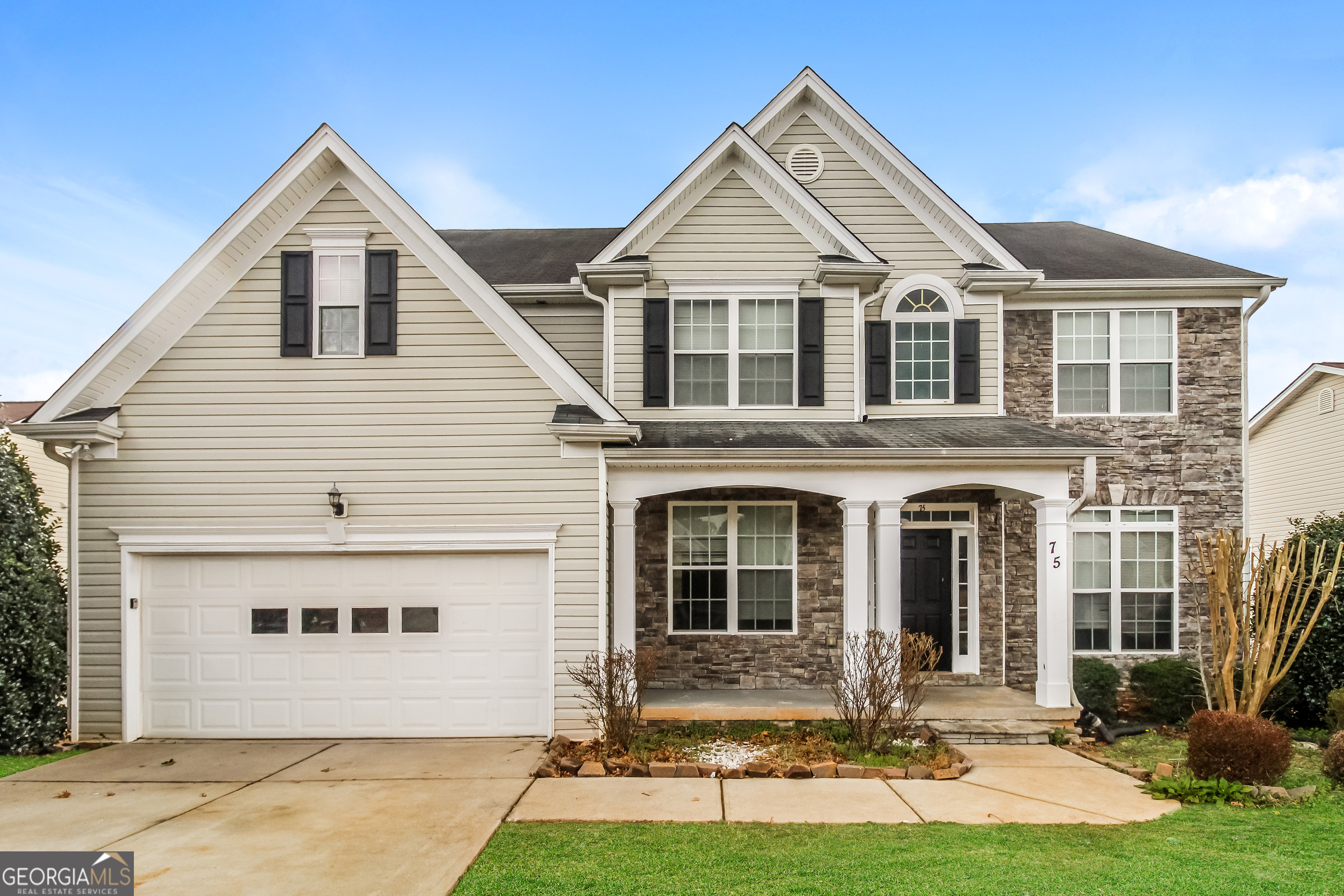 Welcome to 75 Valley Brook Dr in Covington, Georgia! This stunning home features 5 bedrooms and 4 bathrooms, offering an impressive 3,465 sq ft of living space, ideal for larger families or those who love to entertain. As you enter, you'll be greeted by a spacious and inviting foyer that leads to an open-concept floor plan. The expansive living room is filled with natural light, perfect for gatherings or cozy evenings at home. The modern kitchen boasts high-end appliances, granite countertops, and a large island that doubles as a breakfast bar, making it a delightful space for cooking and entertaining. The primary suite is a true retreat, featuring a generous layout with an en-suite bathroom complete with dual vanities, a luxurious soaking tub, and a separate shower. The additional bedrooms are well-sized, providing ample space for family, guests, or a home office setup. Step outside to find a beautiful backyard, perfect for outdoor activities, barbecues, or simply enjoying the serene surroundings. Located in a family-friendly neighborhood with convenient access to local amenities, parks, and schools, 75 Valley Brook Dr is a fantastic opportunity to create lasting memories. Don't miss your chance to make this impressive house your new home!