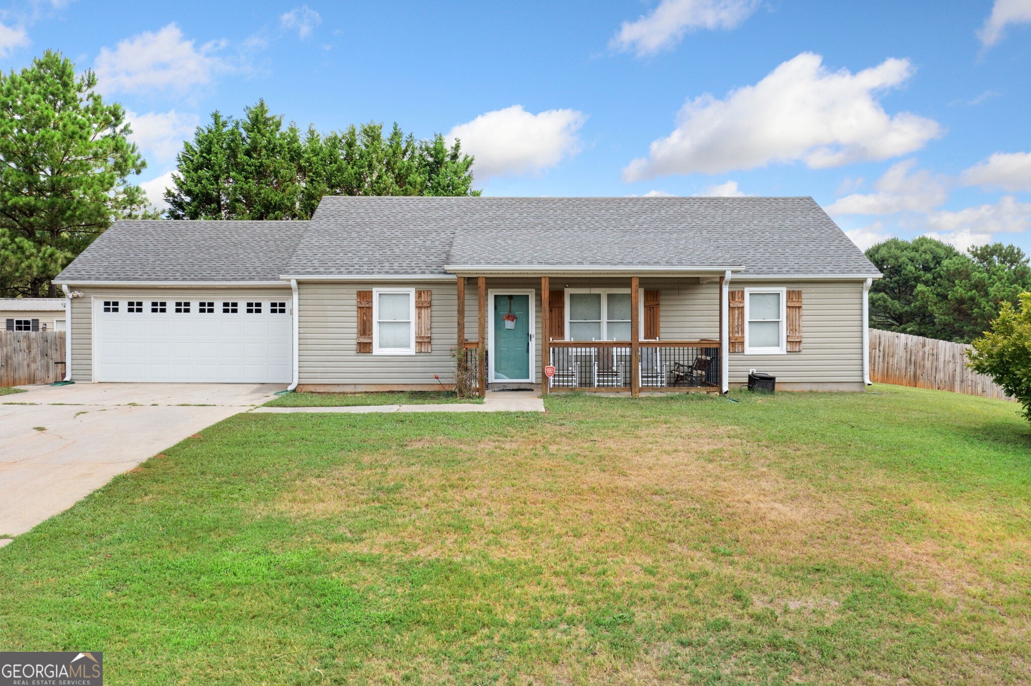 Adorable Renovated Ranch home on perfect lot.  This home boasts all the modern conveniences at a fantastic price.  Primary bedroom boasts an ensuite bathroom, and nice closet.  2 Additional bedrooms are on the other side of the home and include a private bath.  Spacious family room, dining room and kitchen complete the living areas.  2-car kitchen level garage, fenced backyard and storage building make this home perfect!  Don't miss out on this opportunity and schedule a showing today!