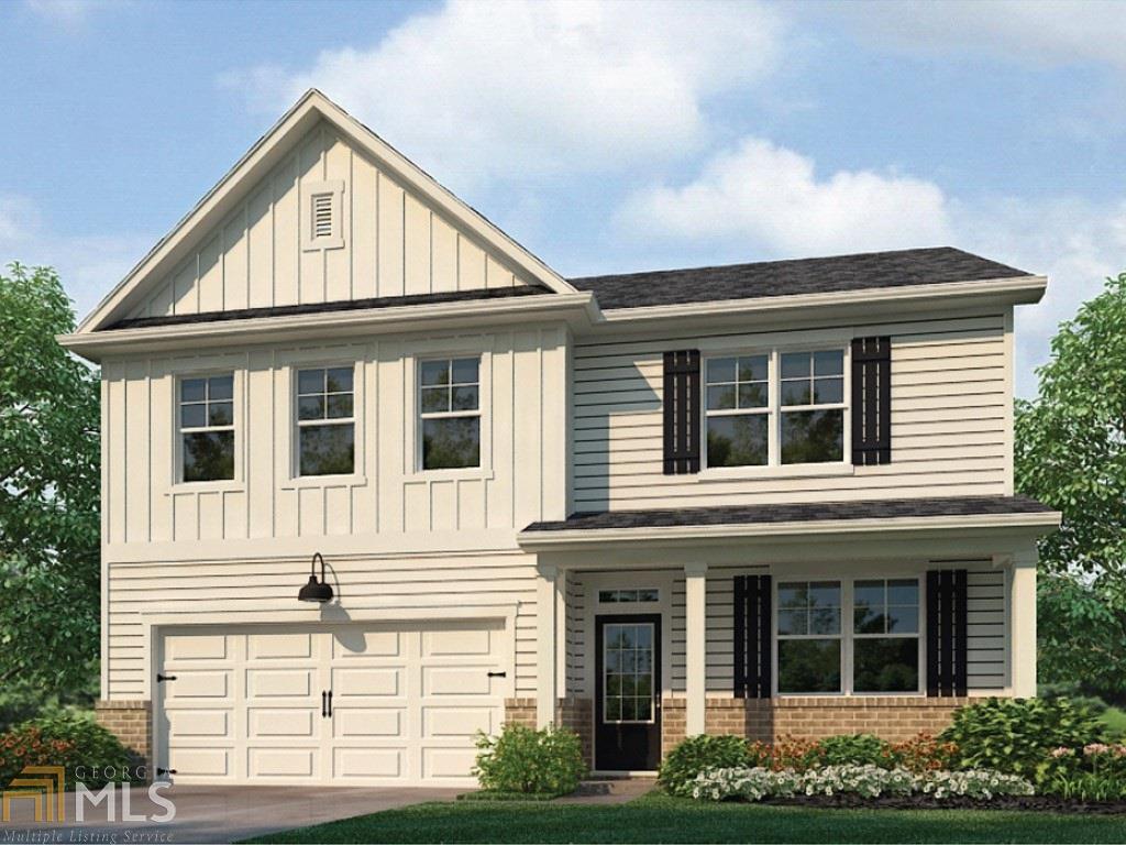 Located in Enclave at Durham Lakes! South Fulton community featuring a pool, lighted tennis courts, a basketball court, plus convenience to I-85 and Hartsfield Jackson International Airport. This 5BD/3BA Hanover floor plan home with unfinished basement. Large gourmet kitchen with stone gray cabinets, subway tile backsplash, granite countertops, large island, and spacious pantry. Open concept feel with view from the kitchen to the family room with black slate tile fireplace. Luxury vinyl flooring throughout first floor. Upstairs primary suite features a deluxe bath with tile shower and floor. Loft area upstairs!