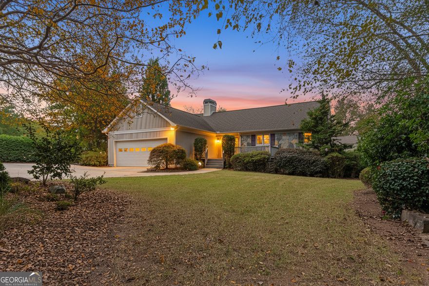 easy, affordable living in the landing, one of the family of reynolds lake oconee's remarkable communities.   two of the four bedrooms are on the main level, split by a wide open great room & kitchen - a bright, sunny space with soaring tongue & groove ceilings & a cozy wood burning fireplace.  downstairs are two more bedrooms that share a bath.   home offers a 2 car garage.  a huge back deck & other porches invite you to enjoy the mature landscaping & peekaboo views of the landing golf course & lake oconee beyond.   located on a quiet, walkable street, live in this incredible gated, golf community without the membership expenses - nationally recognized lake oconee academy is near by, as well as boating, retail, restaurants - all the things that make lake oconee a wonderful place to live!   excellent full time home, lock & leave, or investment property.   PRICE REDUCED, CALL FOR MORE DETAILS!