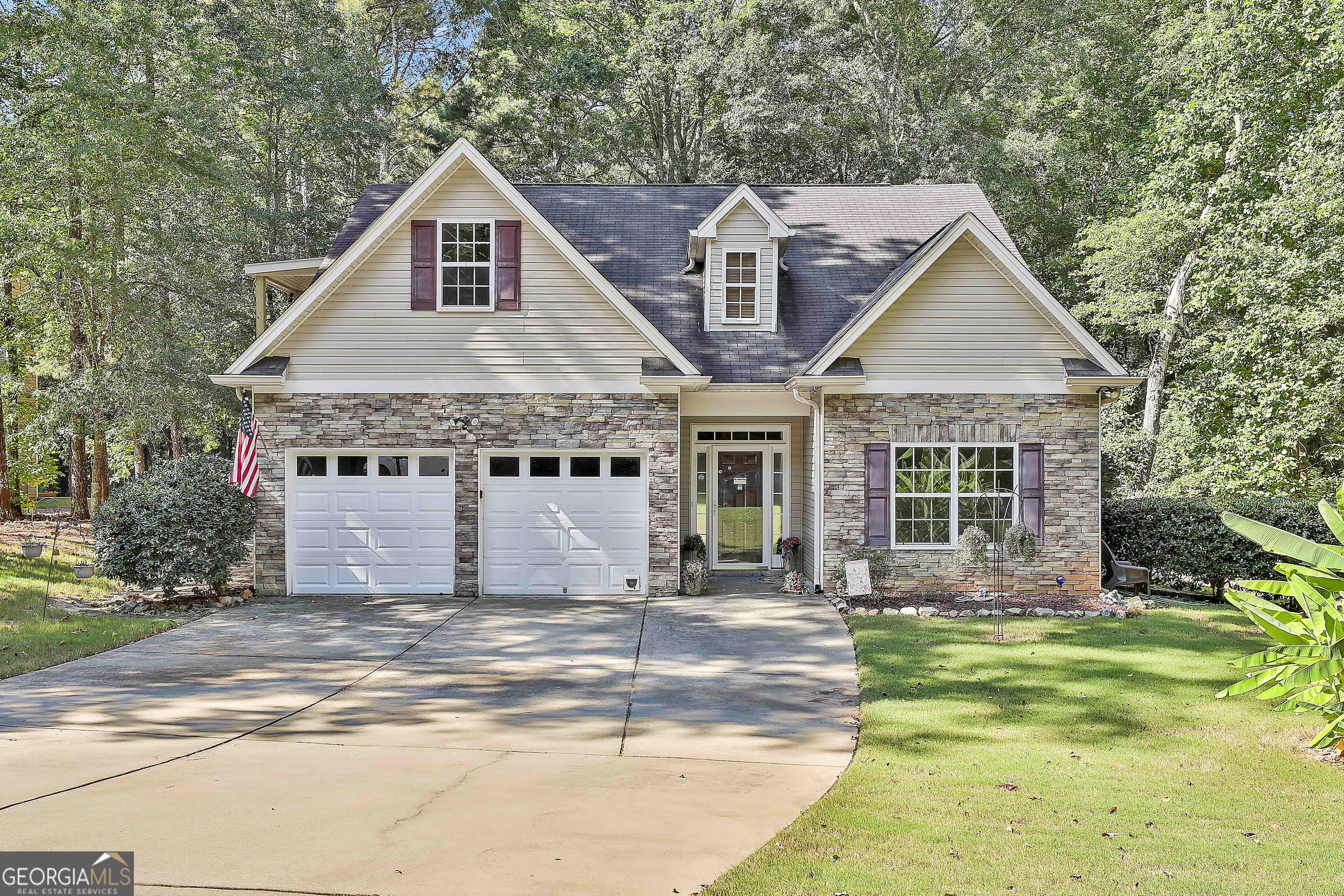Well maintained and move-in ready 4 bed 3 full bath ranch in Blake Bass/Northgate school districts! This home is located in a well established Sharpsburg neighborhood with no HOA and located just minutes from shopping and restaurants. Inside, you will find high quality tile throughout the entire main floor, making spills and clean up a breeze! The primary suite and two additional bedrooms are on the main floor, along with two full bathrooms and a large high ceiling living room. Access the kitchen via the two car garage, making unloading groceries incredibly convenient. Kitchen comes fully equipped with all stainless steel appliances and a washer and dryer perfectly fitted in the laundry room. Upstairs is another large bedroom with a full bath and sliding doors that lead outside to stairs on the side of the home for private entry and exit. Step outside the backdoor of the main level and step into a covered patio that's fully screened in. Imagine running the fan and enjoying the fresh air without having to worry about irritating mosquitoes! The patio view is serene with lush plants, trees and privacy with fencing all around. In addition to a spacious shed, the backyard also comes with a shaded space for your best pup! However, Seller will remove if requested. Agent has familiar relationship with Sellers.