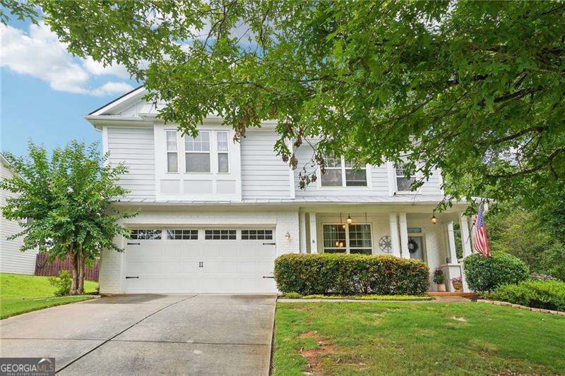 Here is your chance to live in Hampton Station for a great price! This wonderful family neighborhood offers swim/tennis with a great pool including slide and waterfall for kids. It is located right around the corner from Veteran's Park. The home is situated in a quiet cul-de-sac with a beautiful lot next to one side of the home that can't be built on. This home offers 3 bedrooms upstairs with all full baths. There is an office downstairs (could be used as a bedroom). There is very little yard work to be done; you'll love the low-maintenance landscaping that this property has. This beautifully designed open floor plan seamlessly connects the living, dining, and kitchen areas. The kitchen has granite countertops, providing ample space for meal preparation and entertaining guests. Hardwood floors are on the main level, adding warmth and sophistication to the ambiance. Unwind by the cozy fireplace in the living area, or retreat to the primary bedroom where another fireplace awaits, accompanied by a spacious sitting room, perfect for a relaxation area. or ofice. There is a loft upstairs that offers additional living space, ideal for a playroom, home office or media room. This ome truly offers the best of both worlds modern conveniences along with a tranquil setting. Close to 575 and not too far from 400. Owner motivated! Don't miss out to make this your dream home***Seller is open to a buydown with preffered lender or contribute to some closing costs. Agent/Owner.