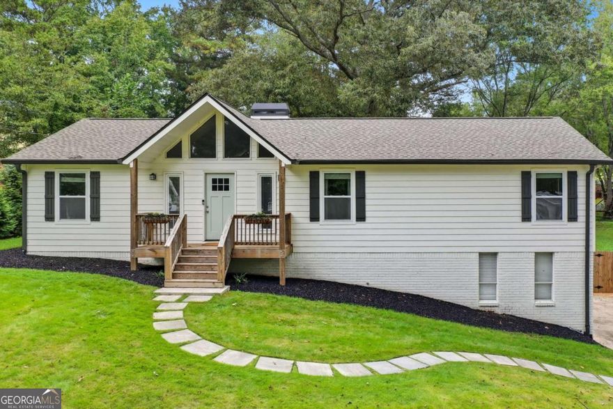 Welcome home to this beautifully updated 3-bedroom, 3-bath raised ranch in the sought-after River Ridge school district! Move-in ready and full of charm, this home has been thoughtfully upgraded with a new roof, energy-efficient windows, waterproofing system, and complete landscaping.    The main level features gleaming hardwood floors, a bright kitchen with open views to the vaulted family room, and an accent wall with fireplace that creates the perfect gathering space. The finished basement offers endless possibilities- use it as a media room, home office, gym, playroom, or guest suite with a full bath.    Step outside and enjoy the best of both worlds, convenience and nature. The large, fenced backyard is ideal for play or entertaining, while the porches offer stunning sunrise and sunset views. Watch for visiting owls, deer, and star-filled skies that make this home feel like a retreat, even though shopping (Kroger, Publix, Aldi, Walmart) and dining are just minutes away.    With no HOA, this property is also an excellent rental or investment opportunity.    Don't miss your chance to own this versatile home and schedule your showing today!