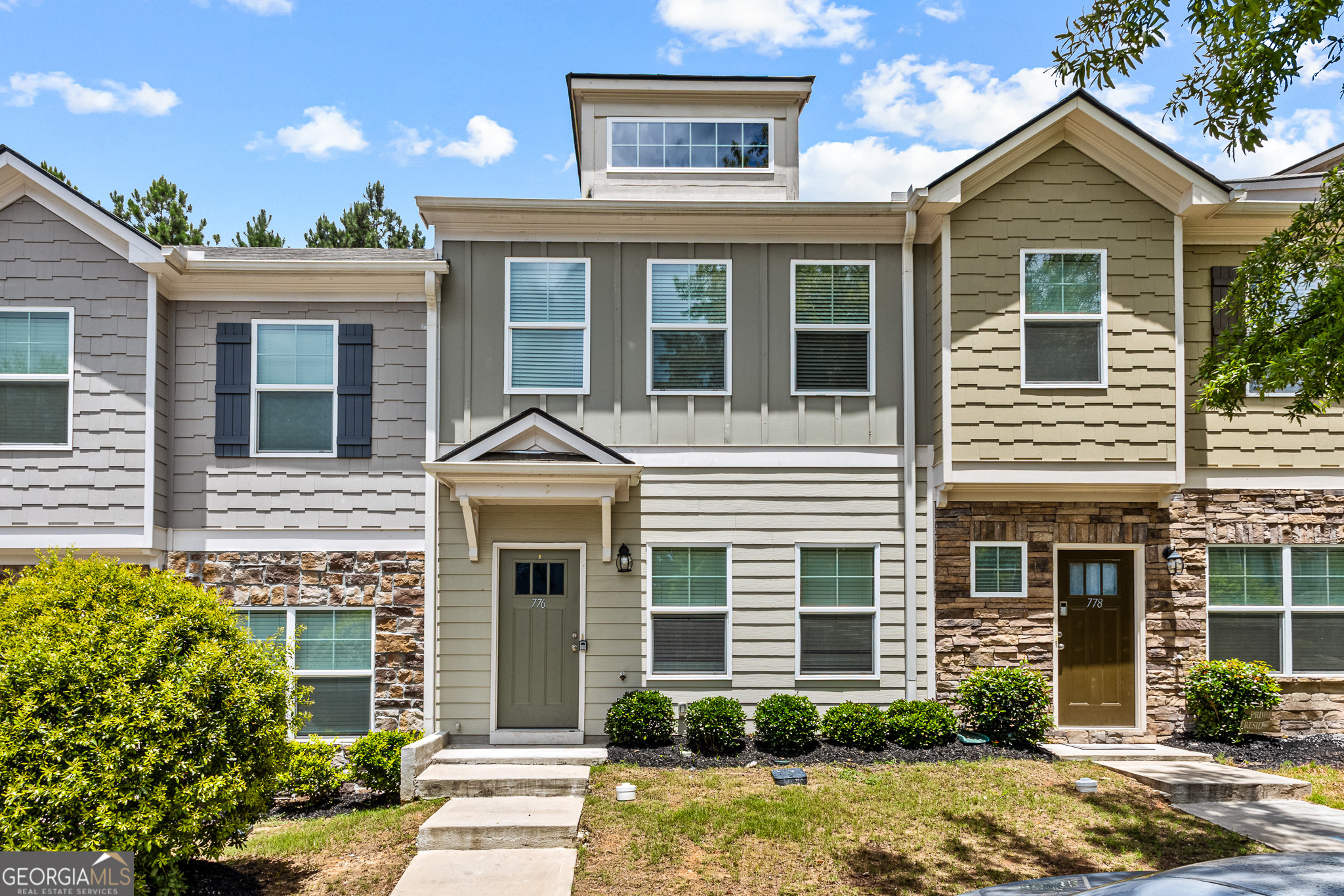 Available now for lease is this like-new, 2021 built, 3 bed 2.5 bath townhome in the beautifully tucked away, gated Cascades subdivision. Here you will find included amenities such as a swimming pool, tennis and basketball court, clubhouse, playground, well-maintained grounds, and 2 parking spots directly in front of your home for you and your guest. On the main level of this light-filled, 2 story home, you will find LVP flooring along with a 1/2 bath, coat closet, and an open floor plan featuring a dining area, kitchen with electric stainless steel appliances, island and breakfast bar, and a living area with a built-in remote-controlled fireplace. Additionally, make s'mores at the firepit, grill a steak for dinner, or grow a small vegetable garden in the fully fenced, private, grassed backyard space. Upstairs are all 3 bedrooms and 2 full bathrooms, one of which is located in the spacious master suite, along with a walk-in closet and roomy stand-up shower. Best and most convenient of all is the upstairs laundry closet, with included GE washer and dryer! So look no further, because this gorgeous home is privately owned, professionally managed, move-in ready, true to the pictures, and we are excited to welcome you home!