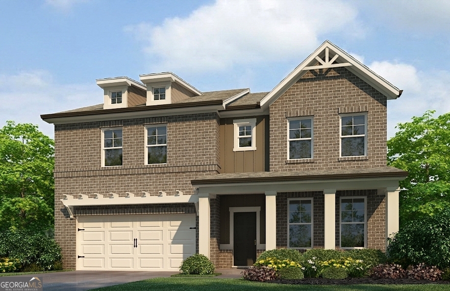 The Wellington-This exquisite 5 bedroom, 4 bath home offers the perfect combination of elegance and functionality. The open floor plan features a formal dining room, a spacious living area, and a gourmet kitchen featuring an island with granite countertops and a cozy eat-in breakfast area. A convenient main-level bedroom adds flexibility for guests or multi-generational living. Upstairs, the luxurious owner's suite includes a private sitting room and a spa-like bath retreat with a separate tub and shower. Designed for comfort and style, this home provides ample space for entertaining and everyday living, making it the ideal choice for those seeking both luxury and convenience. Home is under construction. Ready to move in.