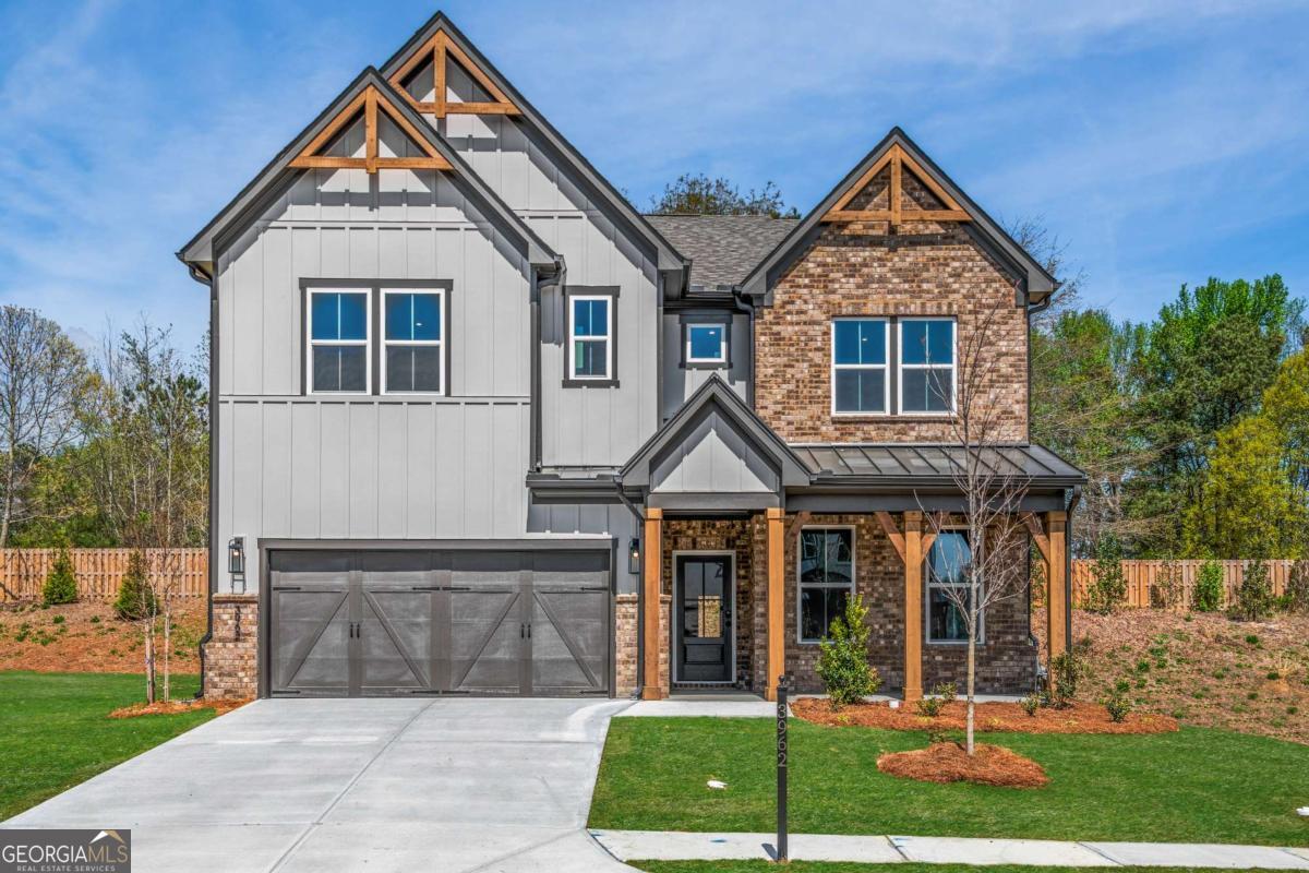 ***Quick move-in opportunity! ***READY NOW! Welcome to 3962 Adler Circle, a beautiful single-family community located in the heart of Buford built by Beazer Homes. This stunning home features 5 beds and 4.5 baths, offering ample space for comfortable living. The 2911 sq ft layout includes a bedroom on main with ensuite --wow, spacious living room, modern kitchen with a must-see island, upgraded cabinets, vent hood, quartz counter tops, and a cozy dining area. The primary suite boasts modern trim and great natural light, while the additional bedrooms provide plenty of room for family or guests. Step outside to enjoy the covered patio and spacious private back yard, perfect for entertaining or relaxing. Additional highlights include Energy Star Certified, Zero Net Ready (for solar), charger for electric vehicle, spacious loft, solid surface floors and a 2-car garage. Located in the desirable Paddocks at Doc Hughes neighborhood, this home is close to I-85, making it an ideal choice for those seeking convenience and comfort. Beazer Homes is proud to be America's #1 Energy-Efficient homebuilder. In 2024, our homes achieved an average net HERS score of 37 (including solar) and a gross HERS score of 42-the lowest publicly reported scores among the top 30 U.S. homebuilders identified by Builder Magazine's Top 100 list (ranked by 2024 closings). Take advantage of our special buyer incentives which may include closing costs, design studio upgrades, FLEX dollars, and more. Contact us today to learn more about how you can benefit from these exclusive offers. ***Photos are of actual home.