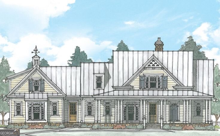 Welcome to The Gulfport - a thoughtfully designed Frank Betz & Associates home plan, to be constructed by Elevation Building Co. on Lot 48 in the extraordinary gated community of Sanctuaire Farms in Ball Ground, Georgia. If you dreamed of a homestead this is the community of your dreams. We walk you through the process. Pick a lot, do master planning session with developer, chose a builder, construct the Farmstead you visioned. Agriculture/activities on your own acreage, or join us down on The Grange. Elevation Building Co. has yrs of experience and can create your full vision, work with them to add Pool, Pool House, Barn, Chicken Coop and more to build out your Farmstead. Situated on 5 private acres, this approx. 3,000 sq ft home features 4 bedrooms and 3.5 bathrooms, offering main-level living at its finest. The home includes a spacious primary suite on the main, an open-concept layout, and expansive covered porches perfect for enjoying the peaceful, pastoral surroundings. * Main Level: 2,000 sq ft * Upper Level: 1,000 sq ft * Bonus Room (Optional): 588 sq ft Just minutes from downtown Ball Ground, this home is part of a 460-acre gated homestead community built for those who dream of living with purpose, privacy, and connection to the land. About Sanctuaire Farms: Sanctuaire Farms is a visionary response to the growing desire for a more intentional lifestyle. Built on the foundations of Faith, Family, and Community, the neighborhood features 54 estate-sized lots (5-20+ acres), a curated builder group, and a fully integrated farm-based amenity. We specialize in taking your homestead dreams and making them reality. Pick a lot, go through master planning with the developer, select your builder, and construct the farm of your dreams. Whether you're envisioning a family compound, a small-scale working farm, or a peaceful retreat, Sanctuaire Farms is designed to guide and support your vision. The Grange - A 40-Acre Private Amenity Farm: At the heart of Sanctuaire Farms is The Grange, a working farm and educational co-op featuring: * Gathering Barn & Veggie Barn * Farmer's Market & Artist Pavilions * Greenhouse, Dairy Barn & Workshop * Prayer Garden & Event Lawn * Homeschool programs, farm-to-table dinners, CSA subscriptions, and seasonal community events Residents enjoy the opportunity to garden, raise animals, and live more sustainably-all while surrounded by a like-minded community. This is more than a home - it's a lifestyle rooted in land, legacy, and purpose. Come experience Sanctuaire Farms.