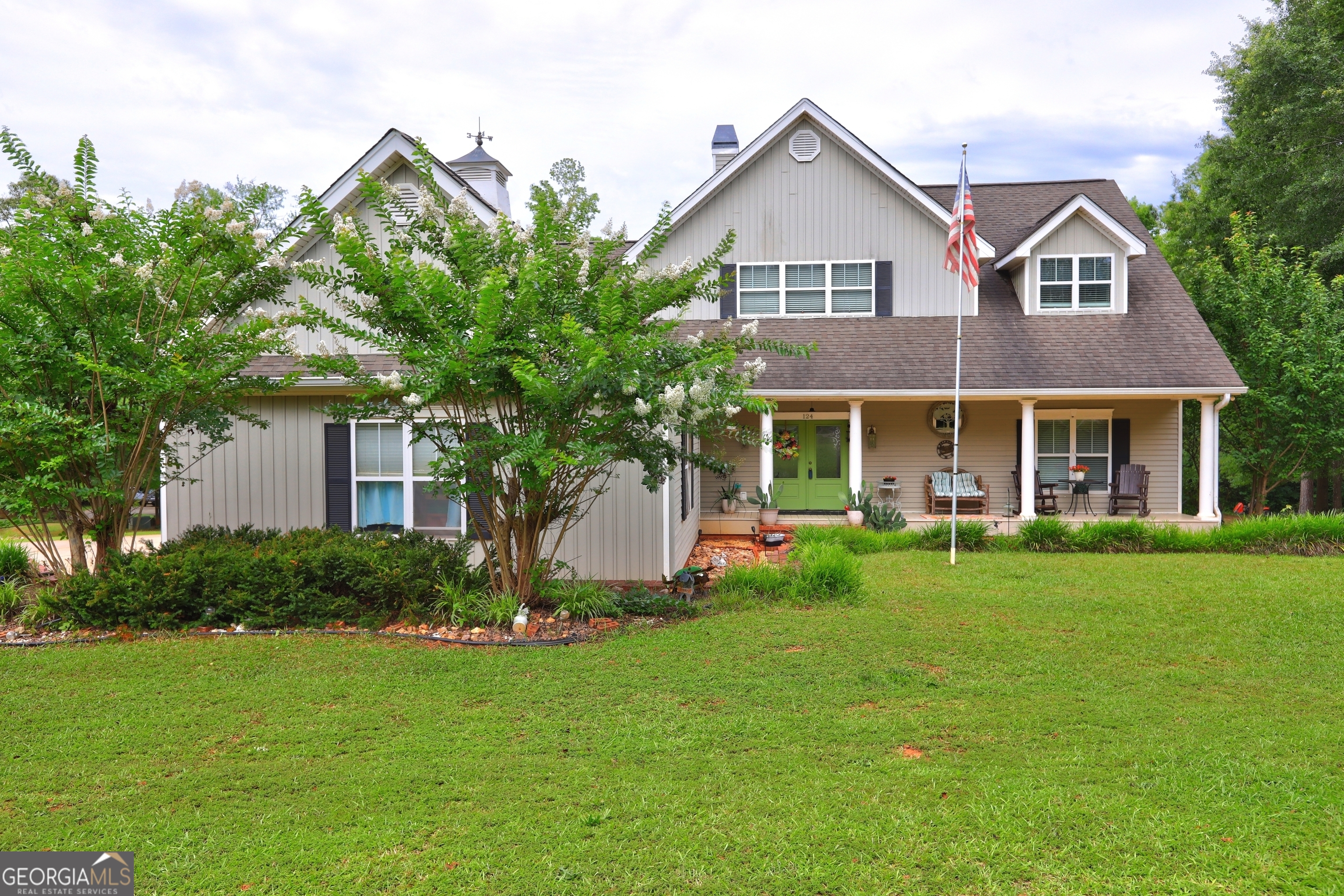 Welcome to 124 Brookfield Drive. A beautiful craftsman style home in an upscale subdivision, Wynnbrook North. Enjoy the mornings drinking coffee, or reading a book from the rocking chair front porch overlooking a garden style courtyard. The great room features beautiful hardwood floors, tall ceilings, wood beams and a stacked stone fireplace. The kitchen features a large island, stainless steel appliances , lots of cabinet space. There are 2 bedrooms on the main level with one having it's own access to the large deck overlooking the pool and fruit trees. The master bedroom features a luxury bathroom with jacuzzi soaking tub, and separate tile shower. From the master walk out onto your own private balcony overlooking the pool and private yard while enjoying the peace and quiet. Additionally, there is a large unfinished room upstairs that could be finished into a 4th bedroom or office. there has been some electrical work done in this room. As amazing as this house is on the inside, the outside offers just as much. There are 2 large covered deck/porches with ceiling fans and TV that overlook the above ground swimming pool. The backyard and pool area are enclosed with a wood privacy fence. Outside the fenced area the remaining property of the 2.4 acres is wooded/open with fire pit areas and a storage shed. This is a beautiful secluded piece of property just minutes from shoping, restaurants and schools. Call today to schedule your appointment.