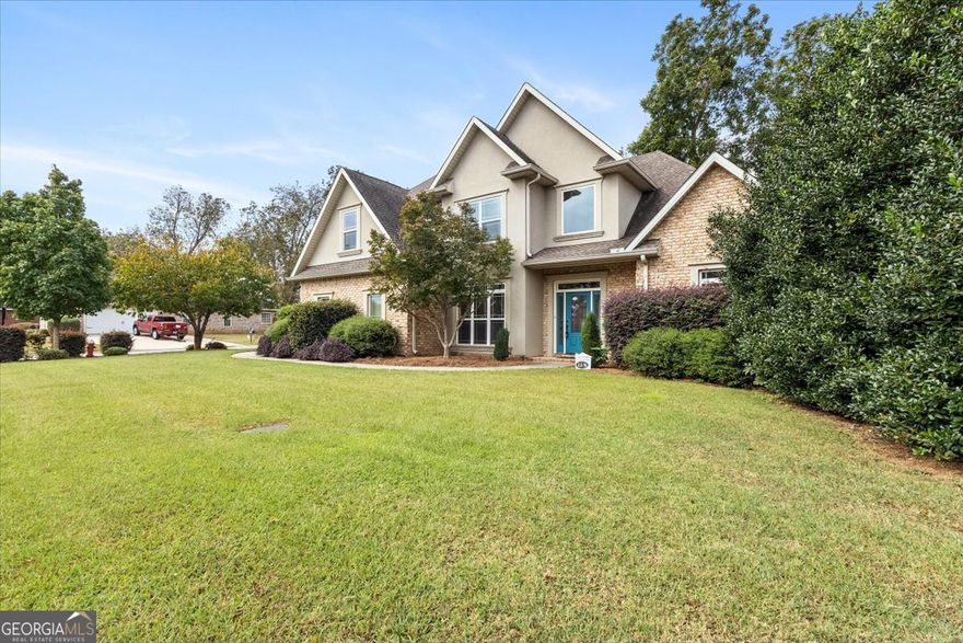 Assumable 2.375% VA mortgage and comes with a home warranty for added peace of mind.  Lake Joy Elementary, Feagin Mill Middle and Houston County High school Districts! Welcome to this beautiful recently updated all-brick home in the highly sought-after Kensington community! Built in 2011 and situated on a spacious corner lot, this 5 bedroom, 2.5 bath gem offers the perfect blend of comfort and style. Enjoy two cozy fireplaces-one in the living room and another in the keeping room-plus a separate dining area ideal for entertaining. The primary suite is conveniently located on the main level, and the private, fenced backyard adds extra appeal. This home also features an assumable LOW insterest rate VA mortgage and comes with a home warranty for added peace of mind. Don't miss this exceptional opportunity!