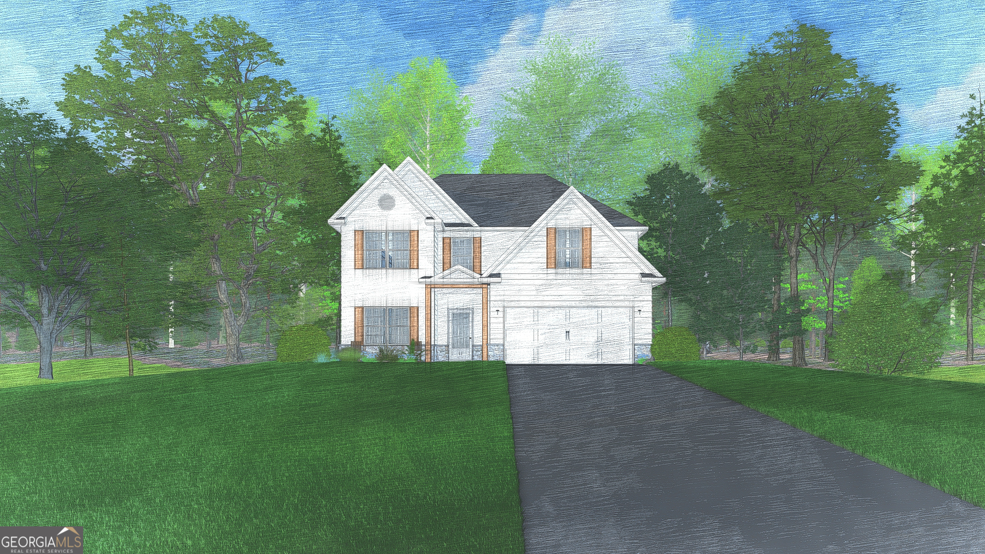 A Hughston Homes Community. Welcome to our Hawthorn A Floorplan. 2637 SF of Well-Designed Living, this plan offers Space for Everyone. Large Great Room, Kitchen w/ Island, Breakfast Area, 5 Bedrooms, 3 Baths, Media Room, 2 Car Garage & 10x10 Covered Back Patio for Outdoor Entertaining. ***Ask about our Included Home Automation***   Stylishly Comfortable, our Hawthorn Plan is sure to feel like Home. Open Foyer, Formal Dining w/ Tons of Detail. Spacious Great Room features Coffered Ceilings, Wood Burning Fireplace, offering the Perfect space to Unwind. Open Concept Kitchen w/ Large Island, Granite Countertops, Tiled Backsplash, Stylish Cabinetry, Stainless Appliances & Walk-in Pantry. Kitchen open to the Breakfast Area. 5th Bedroom and Full Bath are conveniently located on the Main Floor. Upstairs Leads to a Huge Media Room, as a tucked away 2nd Living Space. Well Appointed Owner's Suite w/ Trey Ceilings & Tons of Light. Owner's Bath w/ Garden Tub, Separate Shower, His & Her Sinks and Generous Closet Space. Bright & Roomy Additional Bedrooms, Hall Bath & Laundry located near Bedrooms for Convenience. Enjoy Hardwoods throughout Living Spaces on Main Level & Tons of Hughston Homes Included Features. Perfect for Entertaining & Family Living!