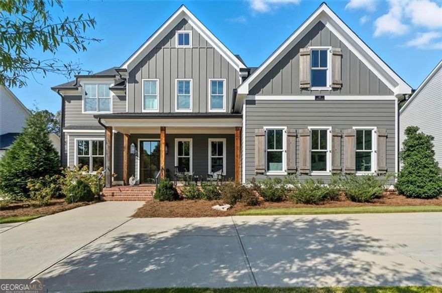 Welcome to 116 Owens Mill Place, a stunning modern home offering 6,345 square feet of finished living space across three levels with soaring ceilings throughout. The main level features a spacious bedroom and 1.1 bathrooms, a gourmet kitchen with quartz countertops, shaker cabinets, and high-end appliances, plus a dining room, an office, a breakfast area, and a family room that overlooks the beautifully fenced backyard, covered deck, and sparkling pool. Upstairs, you'll find four generously sized bedrooms each with its own full bathroom, an oversized laundry room, and expansive closet space-including a luxurious master suite with custom cabinetry in its walk-in closet. The fully finished 1,766 sq ft basement includes an additional bedroom and full bath-perfect for guests or extended family. Located in a small, exclusive subdivision of luxury homes where every residence boasts its own private pool, this property blends elegance, comfort, and functionality in every corner.