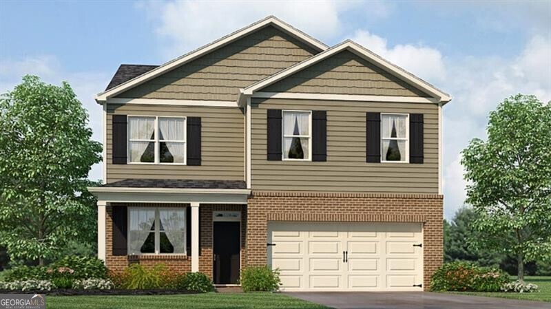 Northberry in Rome, GA is home to 21 Coggins Place, a new construction home near Rome Tennis Center. This Belhaven floorplan is well designed with 4 bedrooms and 2.5 bathrooms in the 1,991 square feet. From the quaint front porch, the front foyer opens directly to a flex room that can be used as an office space or dining room to gather with family and friends. As you make your way through the front hallway, you will pass a powder room directly across from the staircase. Relax and unwind in the large open concept great room which flows easily into the beautiful kitchen boasting of granite countertops, stainless-steel appliances and finely crafted cabinets. Upstairs convenient laundry room with adjacent spacious primary suite. Homeowners can enjoy the luxury bathroom with dual vanity and large walk-in closet. 3 additional bedrooms and a dual vanity bathroom complete second floor. Make Northberry's Belhaven at 21 Coggins Place your new home.
