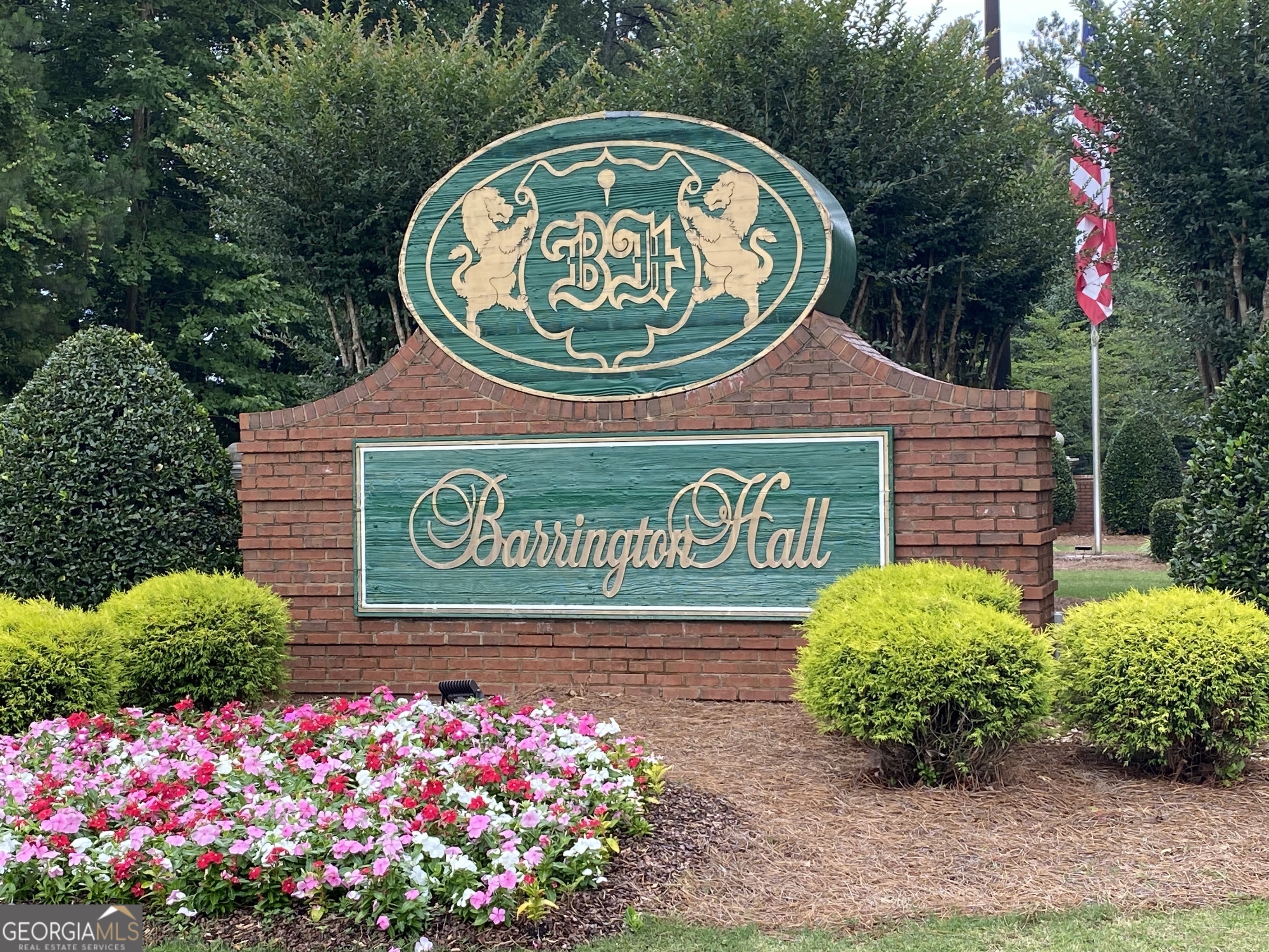 Build Your Dream Home in Barrington Hall - Peaceful Creekside Lot, Low Flood Risk! This beautiful lot offers the perfect opportunity to build your dream home in the prestigious, well-established Barrington Hall community. I personally walked this property after five days of continuous rain to photograph the nearby creek-and there was no flooding. Feel free to Google "flooding in Barrington Hall"-you'll find none. Unlike areas near the Ocmulgee River downtown, this serene setting remains dry and peaceful, even during heavy rain. The gently flowing creek sits more than 100 feet from the lot and your home must be built at least 60 feet from the back lot line, meaning over 160 feet of distance from the creek bed-plenty of natural buffer. Photos also include the FEMA flood map indicating LOW RISK. Mature trees on the property are marked with pink paint; these strong, healthy trees can be removed and sold. The lot itself is outlined with pink ribbons to highlight property boundaries. While there is no sign posted, the ribbons clearly mark the meets and bounds. Enjoy views of the nearby golf course and the peace of mind that comes from living in a stable, established neighborhood. Whether you're looking to retire, relax, or raise a family, this lot is priced to sell and waiting for your vision to come to life. Don't just take my word for it-walk the lot yourself and see the potential!