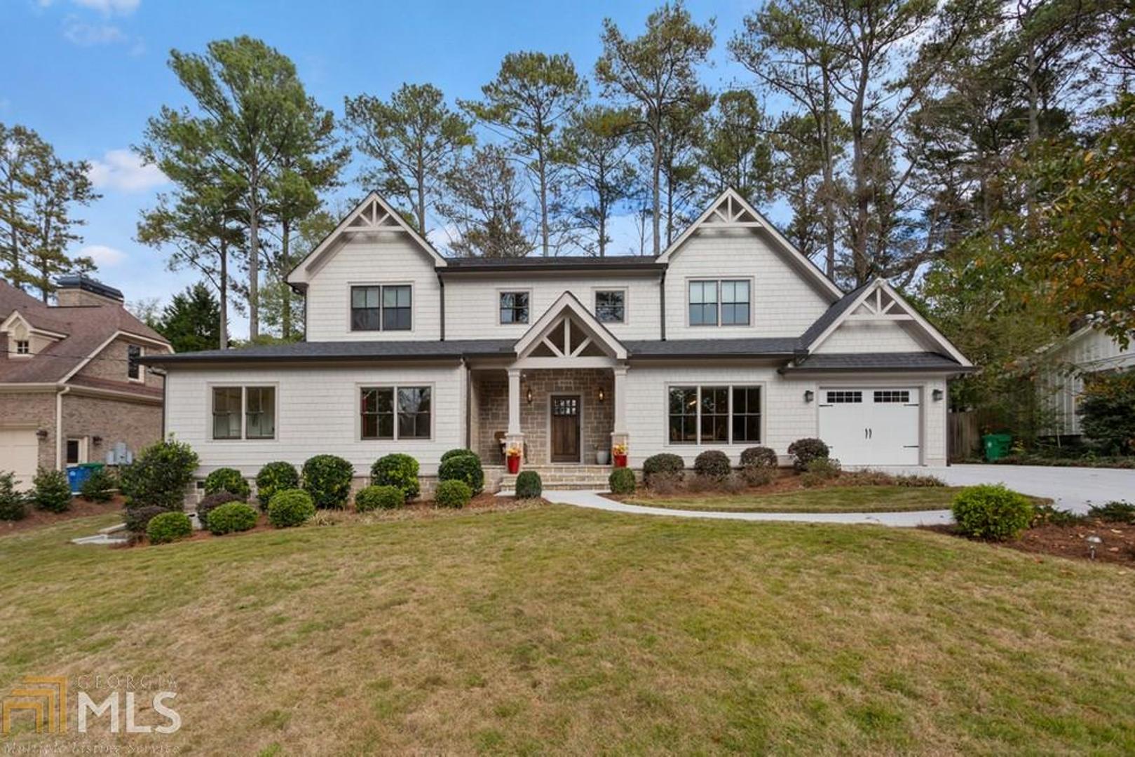 This is the Perfect House for Today's Lifestyle! Situated on almost 1/2 level acre on one of Oak Grove's most coveted streets, this is a home you will not tire of or outgrow. Wonderful open floor plan, the main level offers hardwood floors, a gracious foyer, large Dining Room with coffered ceiling that can accommodate 12, a magazine worthy Kitchen with Island, marble counters, backsplash, top of the line stainless steel appliances, Butlers Pantry with wine cooler, walk-in Panty, Great Room and Family Room with Fireplace that lead out to covered Porch, two ensuite bedrooms, (one makes for a fantastic Home Office), and Powder Room. Upstairs is a welcoming large area with hardwood floors that is multi-functional: computer/workspace, studio, exercise area, media space - you name it! The Owner's Suite is luxurious with a spa-like Bathroom , marble walk-in shower with dual shower heads, relaxing soaking tub, double vanities, and two large walk-in closets. Two spacious secondary Bedrooms share a Jack and Jill Bath Room. The cheerful large Laundry Room with utility sink and cabinets complete this level. The fenced backyard is perfect size for a pool, playset, pets to run around and great outdoor entertaining space. There is one super sized 2 car Garage and another Garage for 3rd car, each adjoins the Mudroom. Nearby are lots of restaurants, parks, optional swim/tennis clubs and a walking trail to Oak Grove Elementary, which is just around the corner. This is the one you've been waiting for!