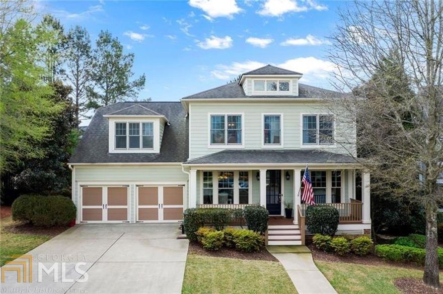 Beautiful 5BR/4BA craftsman home in River Green! Chef's kitchen with granite and hardwoods open to a large family room. Large guest bedroom on main. Second level offers huge master suite with his/her closets, oversized secondary bedroom with private bath could be used for a teen suite. Full unfinished basement, quiet cul-de-sac lot within walking distance to Central Park. Swim/tennis/hiking/basketball courts community surrounded by open space & the Etowah River. Resort style amenities! VIRTUAL SHOWING AVAILABLE!