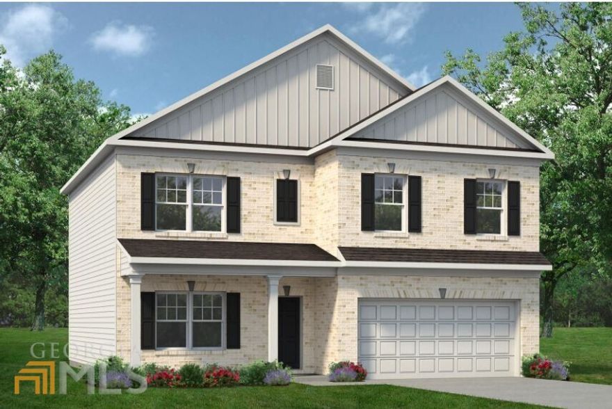 Move in Ready June 2022! The McGinnis plan located in Park at Creekside a popular Smith Douglas Homes community.  Offering  a welcoming spacious front entry leading to a traditional dining room that is ideal for entertaining. Both the kitchen and family room live to the rear of the home, with convenient access to the tree lined yard from the kitchen area. The kitchen features a walk-in corner pantry, breakfast area and center island offering views of the adjacent fireside family room. Upstairs, the Onwer's suite has a large walk-in closet, dual sinks and shower. Three secondary bedrooms each with a walk-on closet and large secondary bath are located off the open loft area. There you'll find an ample laundry room as well. Photos are representative of plan not of actual home being built.