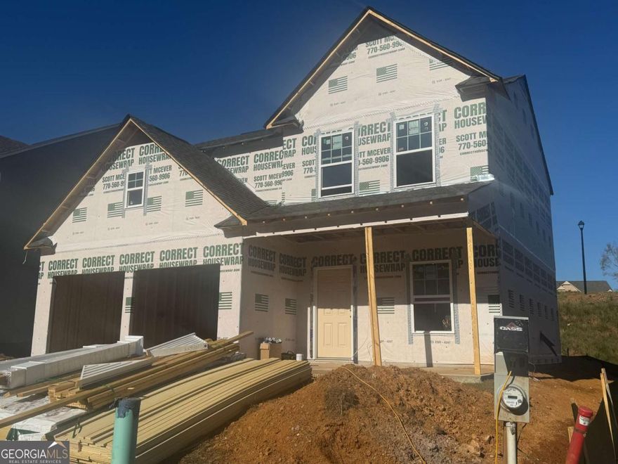 Mayfield Plan at The Reserve at Willow Oaks BRAND NEW-under construction now! Ready to close in December! Kitchen features "Umber" stained cabinets-Island-GRANITE w/SS appliances-LVP Floors-all open to family room w/Fireplace! Owner's suite up fits king with walk in closet! Owner's bath features separate tub/shower, dual, raised height vanities w/Cultured marble tops! GREAT opportunity for a new home @ this PRICE point! All the best home warranties included!  Community is just minutes off I575, close to DT Canton, The Mill at Etowah, DT Woodstock, Outlets & eats! Close to Ball Ground! Can still add available options to the home at contract! BIG Buyer incentives now! Come and walk thru! LOT 111