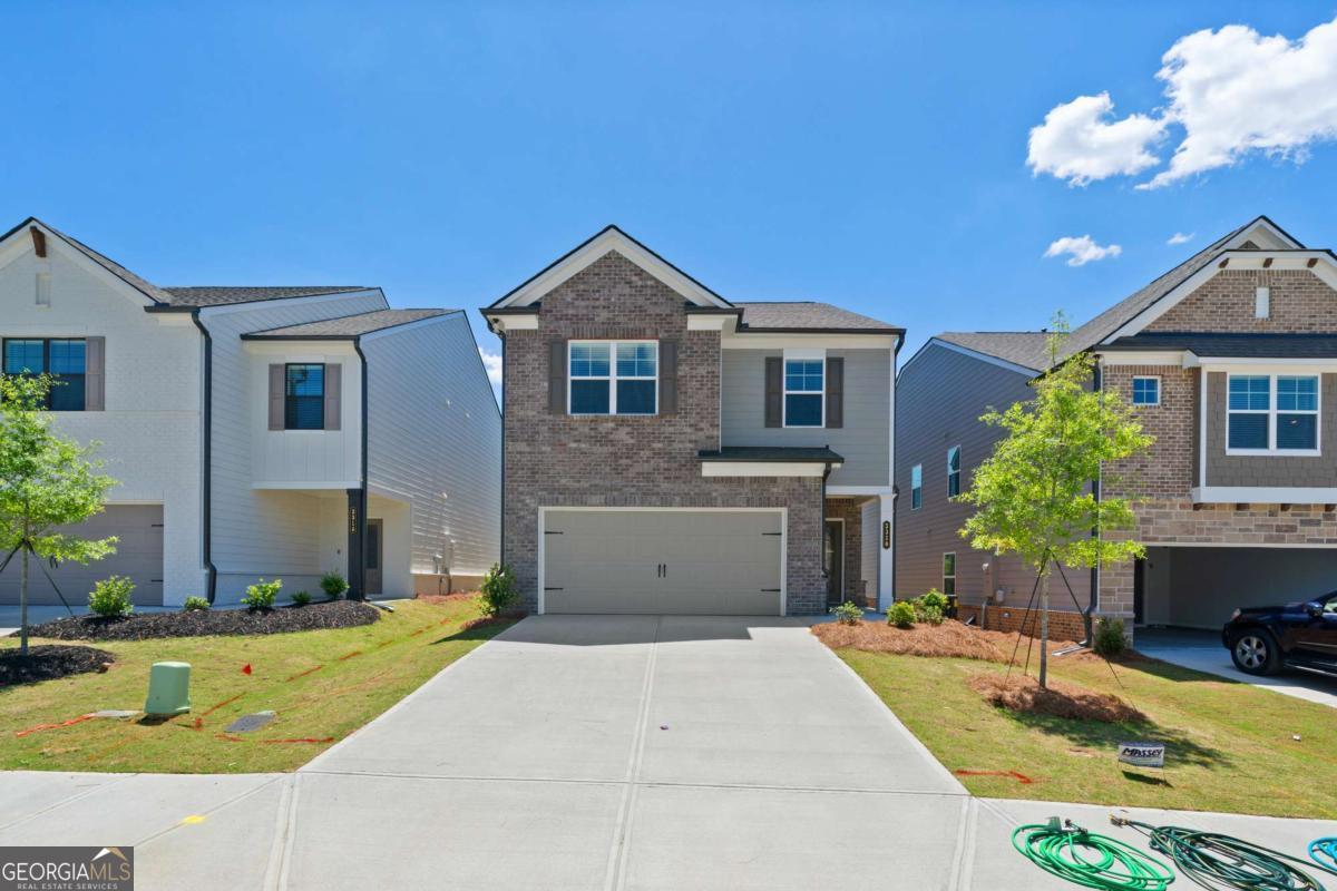 Beautiful...New Construction Home for LEASE!!! Chafin Build- COLEFORD Floor plan. 3 Bedrooms w/ 2.5 Bathrooms and a bonus LOFT area upstairs. Home has an Open Concept floor plan w/ LV Wood-like Flooring on main level. BEAUTIFUL KITCHEN with modern White Cabinets, Gray Speck Granite and UPGRADED SS Appliances. Kitchen Island has bar stool space enough for 3 seats. Large Pantry. Relaxing Leveled Open Green Backyard. Upstairs area has a comfy loft for flex room. OVERSIZED Master's RETREAT bedroom with refreshing shower and HUGE walk in closet. Large secondary bedrooms! Laundry room upstairs w/new Washer and Dryer already installed. TECH FRIENDLY home with Wi-Fi gadgets such a Keyless Entry lock and RING at the front door and Thermo. 2 Car GARAGE. Small dogs ok. SWIMMING POOL in the Community. Upcoming Loganville is filled with Shopping and Restaurants. Award Winning GRAYSON HS district. Don't miss this one! MOVE-IN READY NOW!!!