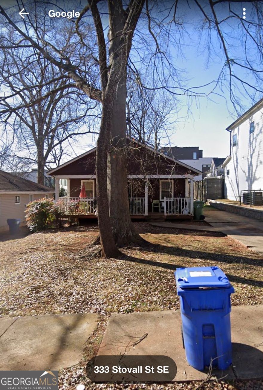 A rare opportunity in the vibrant heart of Atlanta. This 4-bedroom, 1-bath home offers approximately 1,232 sq ft of living space on a generous 8,059 sq ft lot. Being sold as-is, this property invites multiple possibilities: a thoughtful remodel, a clean tear-down and rebuild, or strategic income-producing usage.    Nestled in one of the city's most walkable and amenity-rich neighborhoods, you'll find yourself just footsteps from everyday conveniences and major attractions    For families seeking a city-living experience, this address combines excellent school system with the vitality of urban life. For savvy investors, the size of the lot and the flexibility of the layout present real upside for rent or redevelopment. Whether you envision modern living for your family or a smart investment in Atlanta's dynamic growth, this property is designed to deliver.    Don't miss your chance - this Atlanta gem won't last long! Bring your vision, make your move, and submit your offer today to secure your place in one of the city's most sought-after locations.    This property is currently available for virtual viewing only. We invite you to take a closer look and explore the home online at:  https://media.showingtimeplus.com/sites/333-stovall-st-se-atlanta-ga-30316-19826373/branded    Experience the space and envision the possibilities from the comfort of your home.