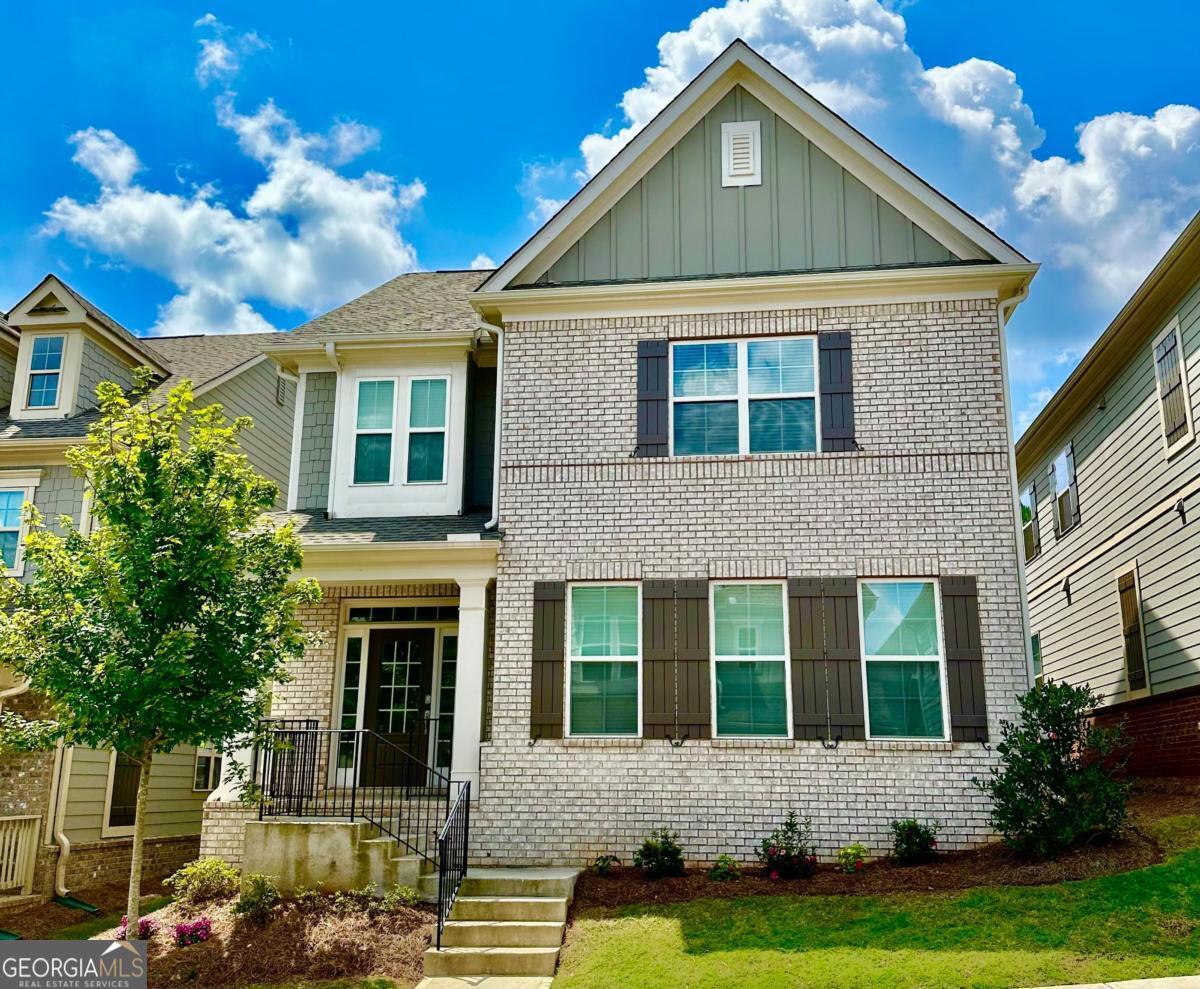 Step into this stunning 2021-built single-family home in Marietta, GA, where modern elegance meets everyday functionality. The main level features a spacious open-concept layout with a cozy living room anchored by a gas fireplace and custom built-in shelves, flowing seamlessly into the gourmet kitchenCocomplete with a large island with sink, sleek stone countertops, tall dark wood cabinets, a gas cooktop, built-in oven and microwave, a three-door fridge/freezer, and a generous corner walk-in pantry. Just off the kitchen, the dining room is perfect for hosting, and a stylish half bath adds convenience for guests. You'll also find a practical mudroom/drop zone leading to the two-car garage and access to the covered back patioCoideal for outdoor entertaining. Upstairs, youCOll find all four bedrooms, one of them with an on-suite bathroom and the two additional guest bedrooms share a full hallway bathroom with double sinks and a separate wet room that includes the shower/tub combo and toiletCoperfect for busy mornings. The luxurious ownerCOs suite with tray ceilings, a spa-like bathroom featuring double granite vanities, a soaking tub, glass-enclosed shower, and a large walk-in closet. The bright and inviting laundry room is also upstairs, featuring a window and plenty of space to make laundry day a little easier. Located just 10 minutes from Downtown Marietta with quick access to I-75, and close to top-tier shopping, dining, entertainment, and Kennesaw State University (Marietta Campus), this home truly checks all the boxesCodonCOt miss your chance to see it! Reach out today to schedule your private tour. *Tenant Occupied Co Please Do Not Disturb the Current Residents. Professional Photos Coming Soon. - Property available for lease starting the first week of July.*