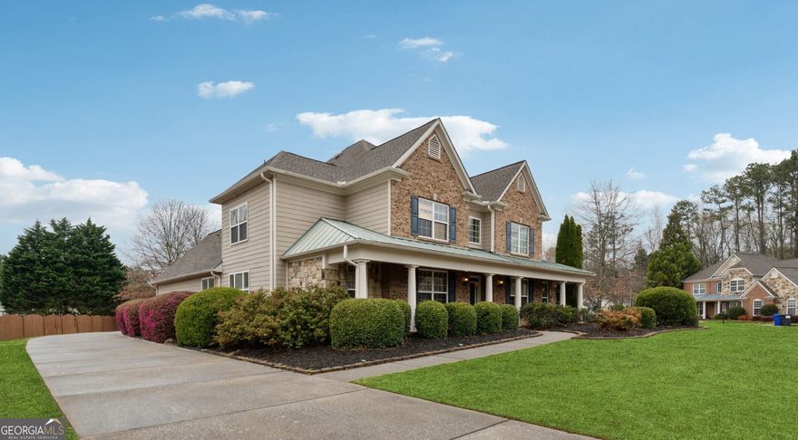 SELLERS MOTIVATED! SELLERS WILL CONSIDER ALL REASONABLE OFFERS; PRIMARY SUITE ON MAIN + GUEST SUITE ON MAIN in this awesome move-in ready executive home located in the "very desirable Hillgrove High School district" and you'll want to make it your own!! This beautiful Home's features includes Large rocking chair front porch; Lots of gleaming hardwoods; Light-Filled 2 story Foyer with Office/Study to right once you enter the Foyer; Large vaulted 2-story fireside family room (Fireplace has Gas logs w/Gas switch) with open view to gourmet kitchen plus oversized windows offering an abundance of natural light; Incredible kitchen a Chef would dream about, with open view to family room, spacious breakfast room, Custom granite countertops plus large granite Island, all stainless steel appliances including electric range with gas cook-top (Stainless Fridge Remains with Sale), Tons of cabinetry, and large walk-in pantry; Light-filled oversized Primary Suite on main level with sitting area, double tray ceiling, spacious luxury spa bath with large Jetted-Tub, Walk-in Shower, oversized His & Her's vanities, plus an oversized walk-in closet; The main level also has a spacious secondary en-suite guest bedroom ideal for a Teen or Mother-in-Law suite, with large full bath; On the upper level there are 2 oversized en-suite bedrooms with each having it's own full bath and large closet, plus there's a bonus room ideal for either a 5th bedroom, kids play room, office, theater, or workout room. Large laundry room on main level near kitchen. Large private patio with privacy fence with plenty of room for family gatherings and Sunday cookout's; Large lot that's level front and back with easy care sod grass both front and back; Quiet and Beautiful well-maintained subdivision; * Hot Water Heater Replaced 2022 * Dishwasher Replaced 2024 * A/C Coil and Condenser Replaced 2024 * Garbage Disposal Replaced 2024 * Taxes shown are based on senior discounted rate.