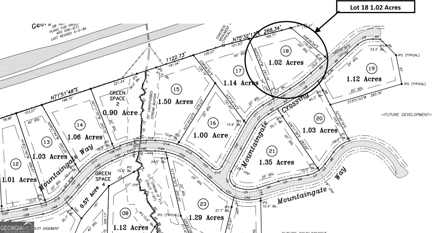 LOT 18 Mountaingate XING
