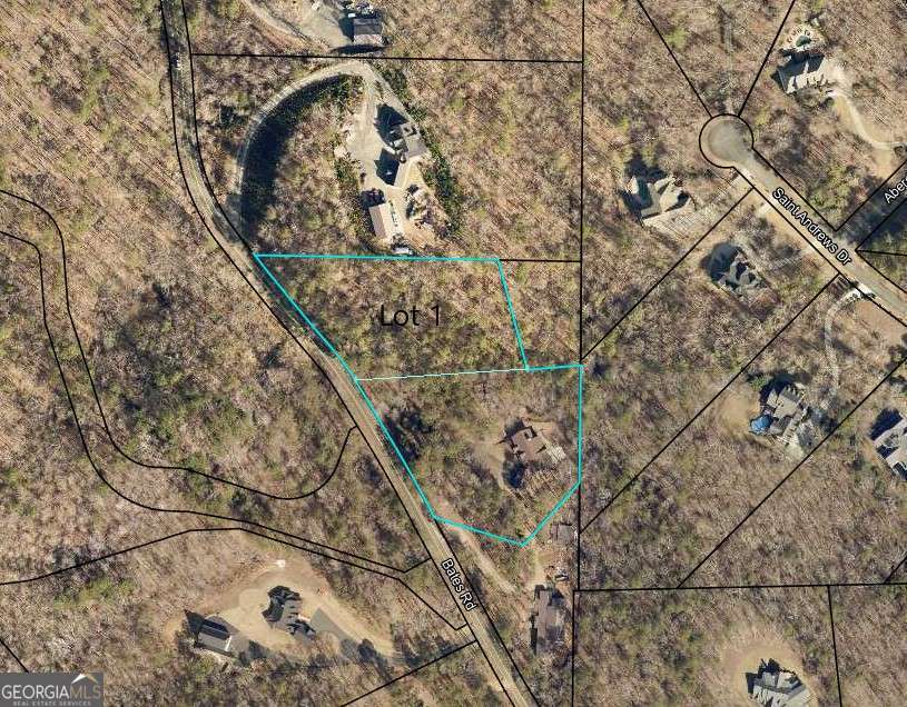 Gorgeous 2+ acres Estate lot on Bates Road. Bates Road is one of the premier addresses in Bartow County. This lot is the last available lot on Bates Road to build your dream home. The topo make for a natural basement home. It is a fully wooded lot with mixed hardwoods and pines. If you are looking for a private building lot to build your custom home in the best part of Bartow County, this is it. Located only minutes to I-75, Lake Allatoona, Hwy 41, shopping and schools.