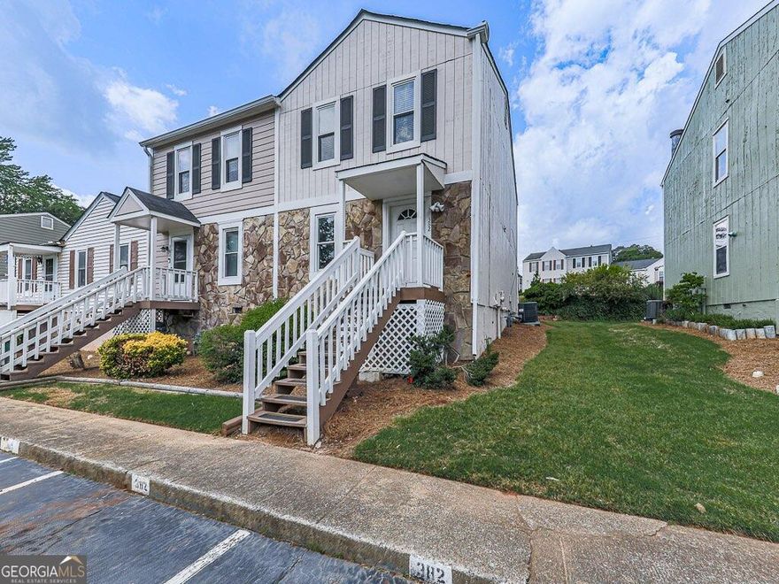 Wonderfully updated 2 bedroom, 2.5 bath townhome convenient to Marietta, Town Center Mall, and KSU. This would be the perfect investment for University housing or for the young adult entering college. All new carpet, paint, windows, etc.Ca Two bedrooms with their own baths upstairs for privacy. The main living area has an expansive kitchen and a living/dining area. A screen porch overlooking a quiet backyard area completes the experience. There is nothing to do here but move inCaor put it on the market for rent. Priced to sell!