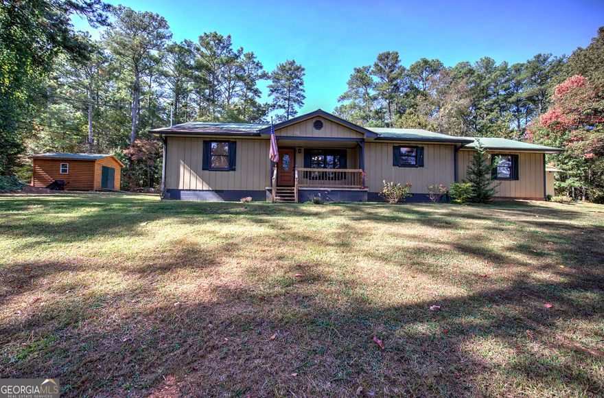 Looking for a spacious home with an inground pool and detached garage/workshop? This property might be for you! Check out the rustic interior featuring one level that includes hardwood floors, tongue and groove throughout, cedar lined walk-in closet, an extra storage space and a flex room. The wood-burning stove completes the rustic interior. The exterior features a screened porch, in-ground pool, and is hottub ready with slab and electrical in place. The 30x24 detached garage has two roll up doors, electricity, water, a bar to compliment the pool and a porch area overlooking the pool complete with ceiling fans. This home is wired with a Generac generator that takes the worry away if power is down at the property. The property has a wooded space that provides privacy or expansion. You are just minutes from downtown Adairsville with this home having a little bit of everything for peaceful living.