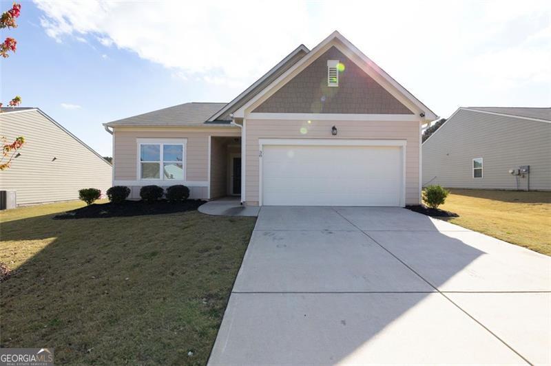 This almost brand new home with a gorgeous open floor plan is COMING SOON!!! It has a beautiful kitchen with a center island overlooking the family room. The kitchen has white cabinets and solid surface countertops decorated with unique pendant lighting. The owner's suite is private and in the rear of the home. It has a large owner's bathroom with shower plus walk in closet. The 3 secondary bedrooms are in the front of the home with a full, shared bathroom. The secondary bedrooms are spacious with their own closets. A creative mud room/laundry is conveniently located just inside the garage. The entire home is sparkling clean and well maintained. It has easy access to all the shops in Dawsonville and is close to Hwy 400 for those with a commute. It is country living at it's finest while still being close to shopping, schools, and entertainment. This wonderful home is located in the Sweetwater Preserve community. It will be available Oct. 1 2025. HURRY this one wont last long!! Please use showing time to schedule appointment with owner. Courtesy call to owner so he may put the lock box out.