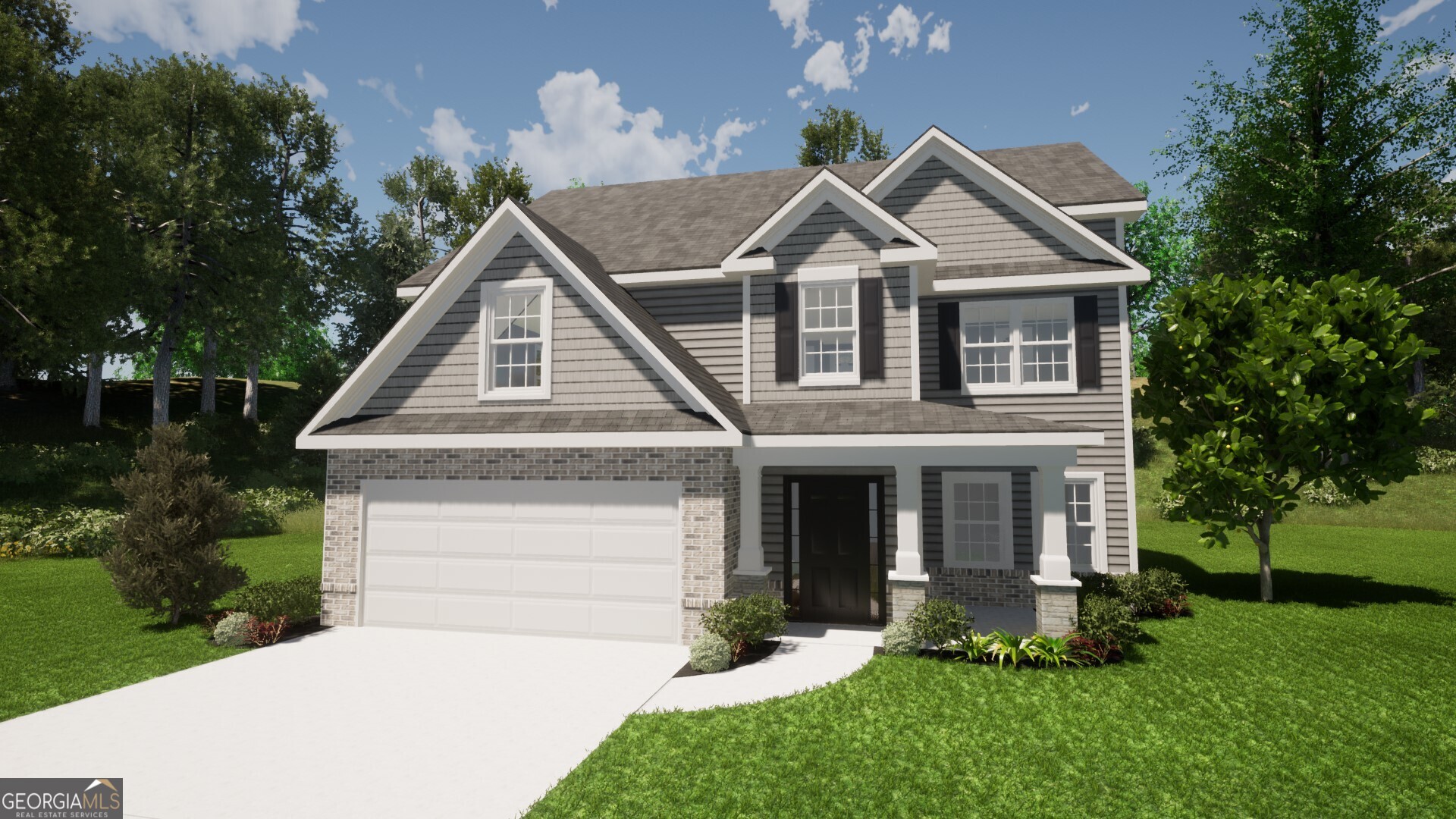 Welcome to the Cottonwood by A&R Communities! This beautiful home is located in Lula Ga, a short commute to surrounding areas: Gainesville Ga and Habersham County Ga. This home features 4 Bedrooms all on the upper level of the home. The Secondary bedrooms share a common bathroom. The master bedroom features His & Hers Walk in closets. with two separate vanity's with stone counter tops. On the main level of the home you will find the a half bath, and living room / dining room combo with a beautiful fireplace. Out side you'll find a back covered patio and a beautiful front porch. Don't miss the chance to make this amazing home yours!