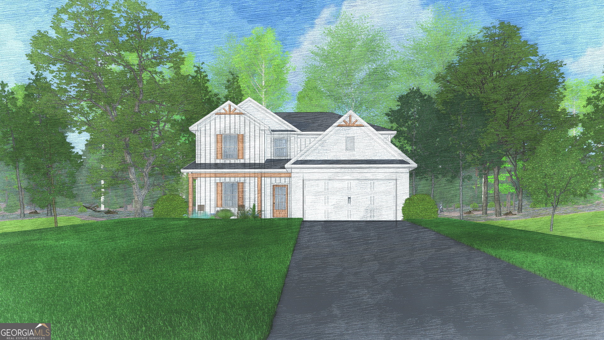 Discover Bryant Lake, a tree-lined lakefront community by Hughston Homes, located in beautiful LaGrange, GA. This inviting neighborhood offers lakefront homesites and a variety of amenities, including sidewalks, community tennis courts, a swimming pool, playground, and a clubhouse. Welcome to our Aspen A Floorplan with 2671 SF of Stunning Living Space features a Spacious Great Room, Large Kitchen & Dining Area, Master on the Main Level, Media Room, 4 Bedrooms, 3.5 Baths with 2 Car Garage & Our Signature Gameday Patio. Step into a Light-flooded Foyer & Feel right at Home. This Open Concept Boasts a Spacious Great Room w/ Fireplace, Large Kitchen w/ Tons of Stylish Cabinetry, Granite Countertops, Tiled Backsplash, & Stainless Appliances to Include Gas Range. Large Kitchen Island Open to Dining Area & Great Room. Owner's Entry Boasts our Signature Drop Zone, the Perfect Family Catch all. Owner's Suite on Main Level Features Trey Ceilings and an Abundance of Natural Light. Owner's Bath w/ Garden Tub, Tiled Shower & Spacious Walk-in Closet. Laundry Room conveniently tucked on the Main Level. Explore the Upstairs featuring Versatile Open Media Room, ideal for a 2nd Living Space. Additional Bedrooms are Spacious w/ Ample Closets. Enjoy Durable LVP Flooring in Living Spaces on Main Level & Tons of Included Features such as Gas Tankless Water Heater, 2" Blinds on Front of the Home, & Gameday Patio. Find your perfect fit at Bryant Lake.