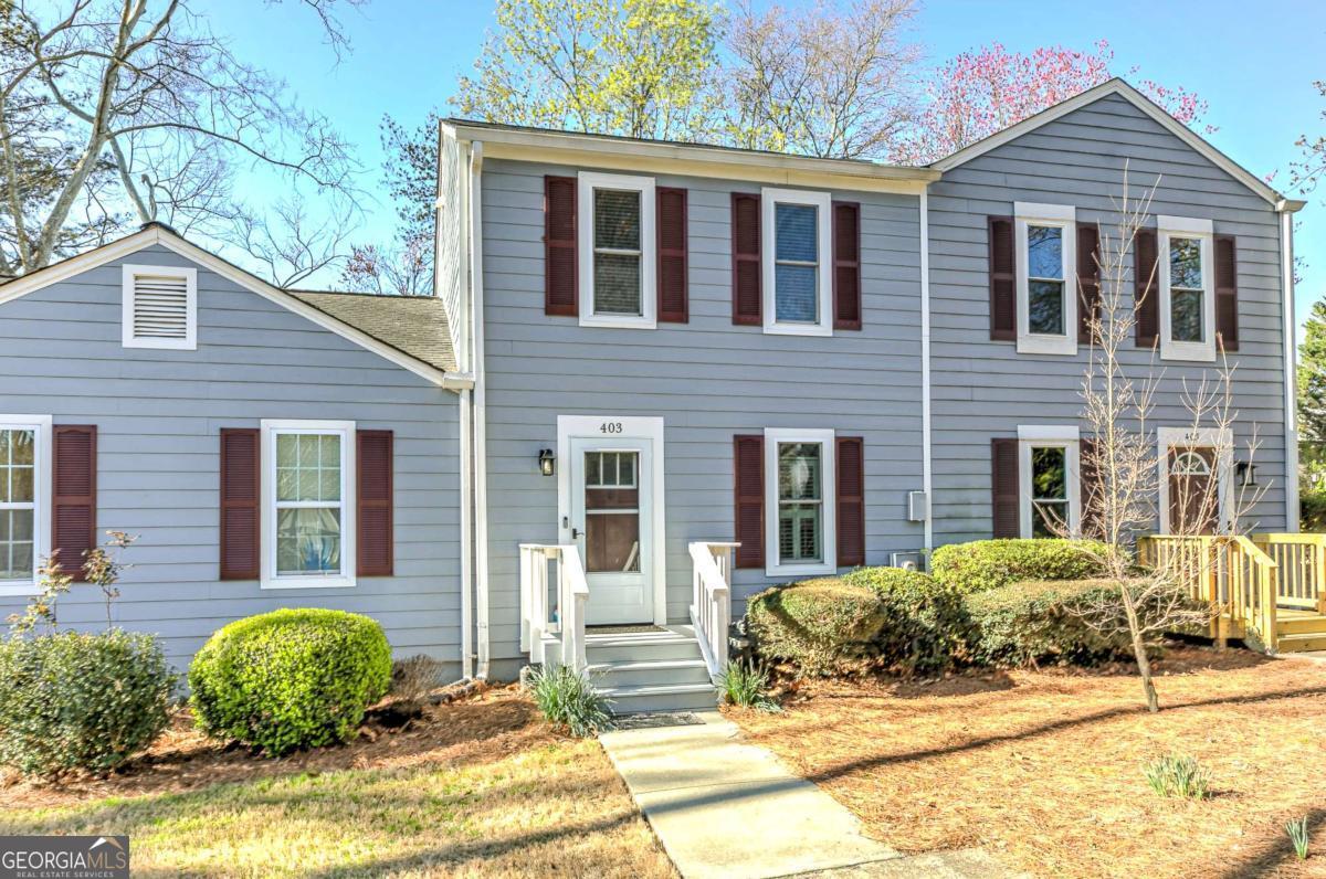 Come see this turn key, updated, move in ready Townhome in a swim community, conveniently located between 41 and Barrett Parkway. Easy access to Interstate 75/575 and minutes from Marietta Square, Kennesaw Mountain, and Town Center. This 2 bedroom gem has been well loved with upgrades including granite counter tops, fiber cement siding and porches replaced in 2019, roof and skylight replaced in 2021, water heater in 2022, Low E windows and doors in 2023, flooring, paint, and bathroom refreshed in 2024. Low maintenance living with City of Marietta Sanitation included. Nestled between both KSU campuses could be a perfect fit! Ask about the One Year Home Warranty Offered to any Buyer!