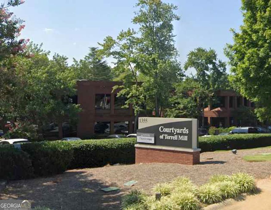 A 5,500 square foot, two story, multi tenant office building in the Northwest Corridor of Marietta, GA. The building is part of the Courtyards of Terrell Mill Rd. Office Park. The address is situated in one of Atlanta's most established primary office sub-markets. The Courtyards of Terrell Mill Rd. Office Park provides a quiet professional setting, which includes two fountains with sitting areas, wide sidewalks and a nice walk area around the parking lot for activities during lunch.