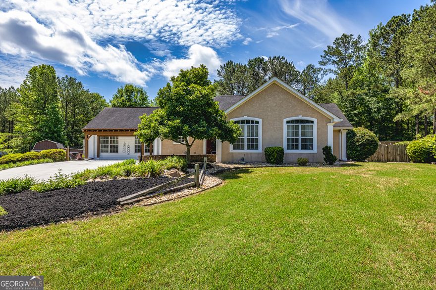 WELCOME HOME TO YOUR OWN LAKE FRONT PROPERTY. This property sits on almost 3 acres with over 500ft of waterfront. Enjoy the serenity and wildlife while you sit in your NEWLY SCREENED-IN BACK PORCH. With easy access to the separate garden area or dine alfresco on the veranda. This property includes multiple outdoor spaces including a gazebo by the lake with power. Enjoy canoeing kayaking or fishing with an electric trolling motor.  Inside you'll find recently updated kitchen with solid surface counters, stainless steel appliances, upgraded hood and open for entertaining. The living room brings in plenty of natural light with vaulted ceiling and wood-burning fireplace. The separate dinner is filled with windows and perfect for large dinner gatherings. The home include separate office off the dinning room. Off the kitchen is the entertainment bonus room. It is a perfect opportunity to make your own. The main bedroom is spacious with walk-in closet and UPGRADED BATHROOM. Duel vanity, deep soaker tub and separate tile shower with rainforest shower head. There are two additional bedrooms with UPGRADED BATHROOM including body sprays and rainforest shower head. Additionally, the property has a garden shed, and expanded barn shed, perfect for storage and workshopping. The property also includes separate generator for home. The property is your own lake oasis while conveniently located to all the amenities.