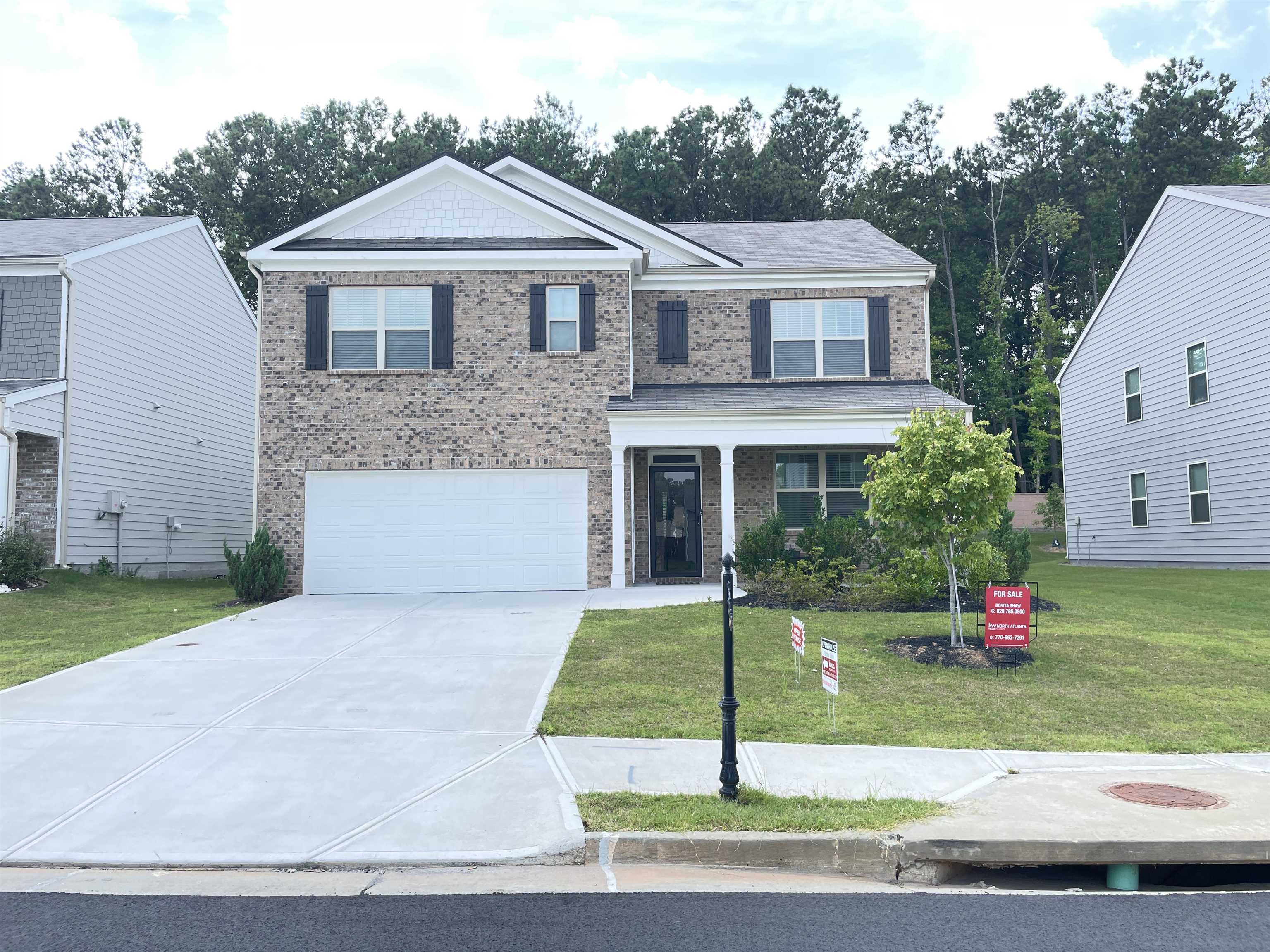 PRICE REDUCTION!! "Just in time for a back to school move!" Welcome to this spacious & elegant home situated in a quiet & desirable neighborhood. Walk up to a doorbell camera & covered front porch then step inside to discover an inviting open floor plan that seamlessly blends modern amenities with classic charm. The main level boast a office space or living room, bedroom, large family room & well maintained kitchen for preparing large meals. Ideal for a growing family each bedroom generously sized with ample closet/storage space & the laundry room is conveniently located in the hall. Enjoy additional space as a home office, &/or a creative "she shed" for work or relaxation. Step outside to a beautifully fenced, landscaped backyard, providing a tranquil oasis for gatherings, serving feasts &/or large activities. Additionally, the property includes a 2 car garage & driveway for parking convenience. Located near the community park, pool and tennis area. Close to schools, shopping and restaurants. Easy access to I-285 & 75/85. Don't miss the opportunity to make this home your own and experience a lifestyle of comfort & luxury. Schedule a viewing today! Motivated sellers.