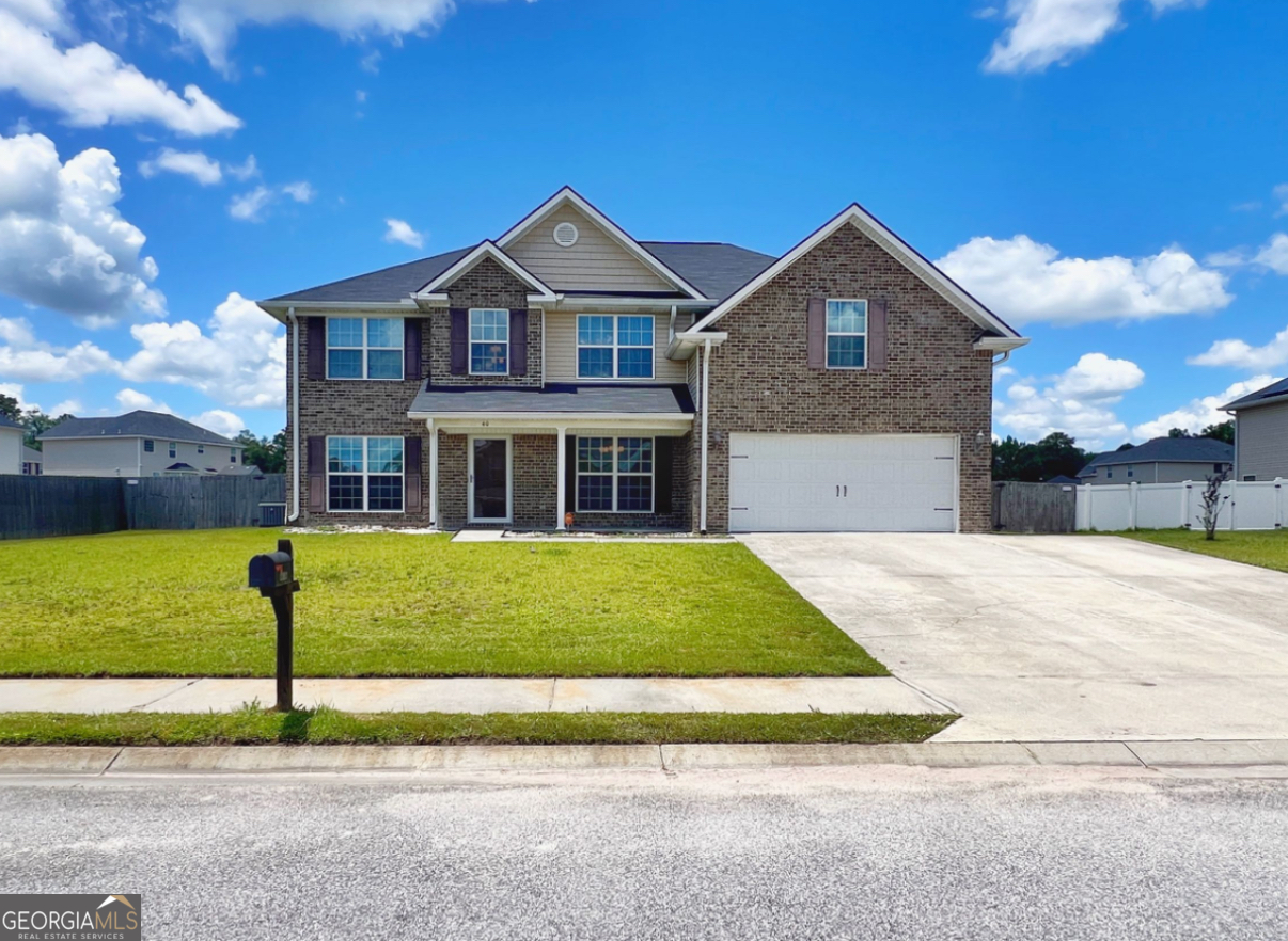 Welcome to this beautiful 4 bedroom, 2.5 bath home, perfectly situated on a spacious 0.42 acre corner lot in a quiet cul-de-sac. The main level is carpet-free and includes stainless steel appliances in the kitchen and an open, functional layout that's perfect for everyday living and gatherings. The owner's suite offers plenty of space to unwind with two walk-in closets, a cozy sitting area, and a spacious bathroom featuring a walk-in shower, double vanity, relaxing garden tub, and private toilet room. Step outside to a fully fenced backyard with a securely anchored storage shed; great for tools, toys, or hobbies. Conveniently located just 20 minutes from Fort Stewart and close to shopping, dining, and daily essentials. This is a wonderful place to call home!